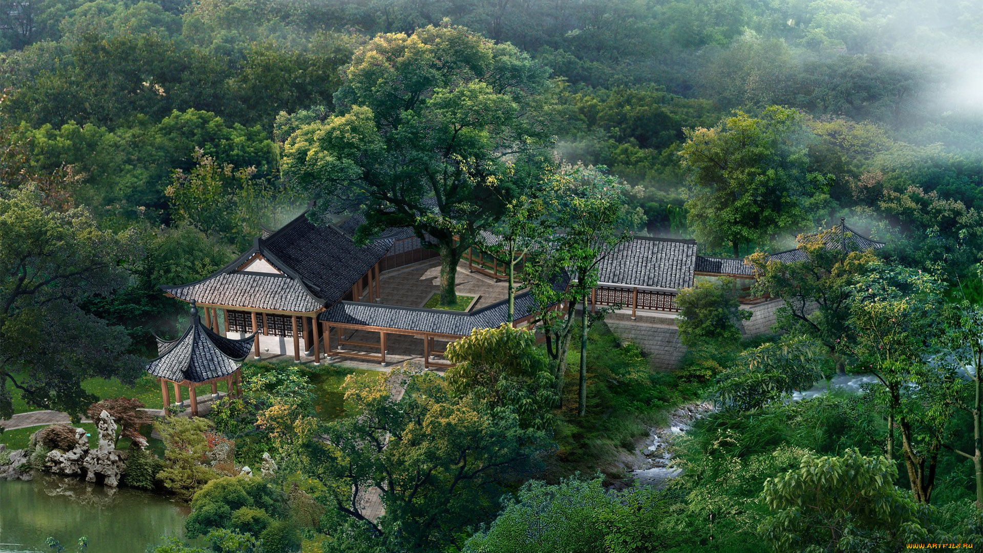 3д, графика, architecture, архитектура