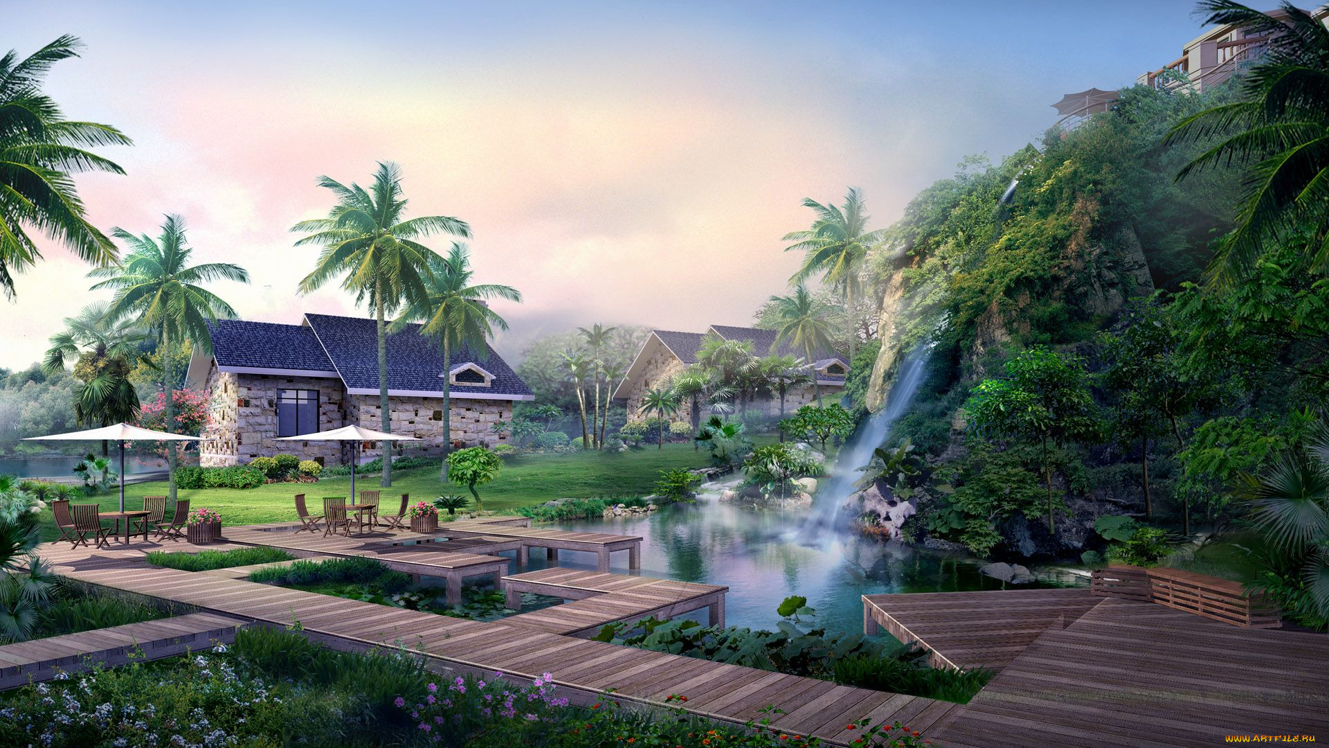 3д, графика, architecture, архитектура