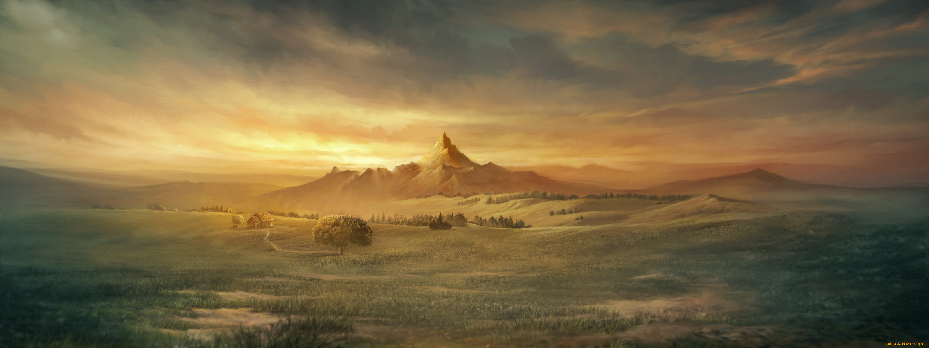 рисованные, природа