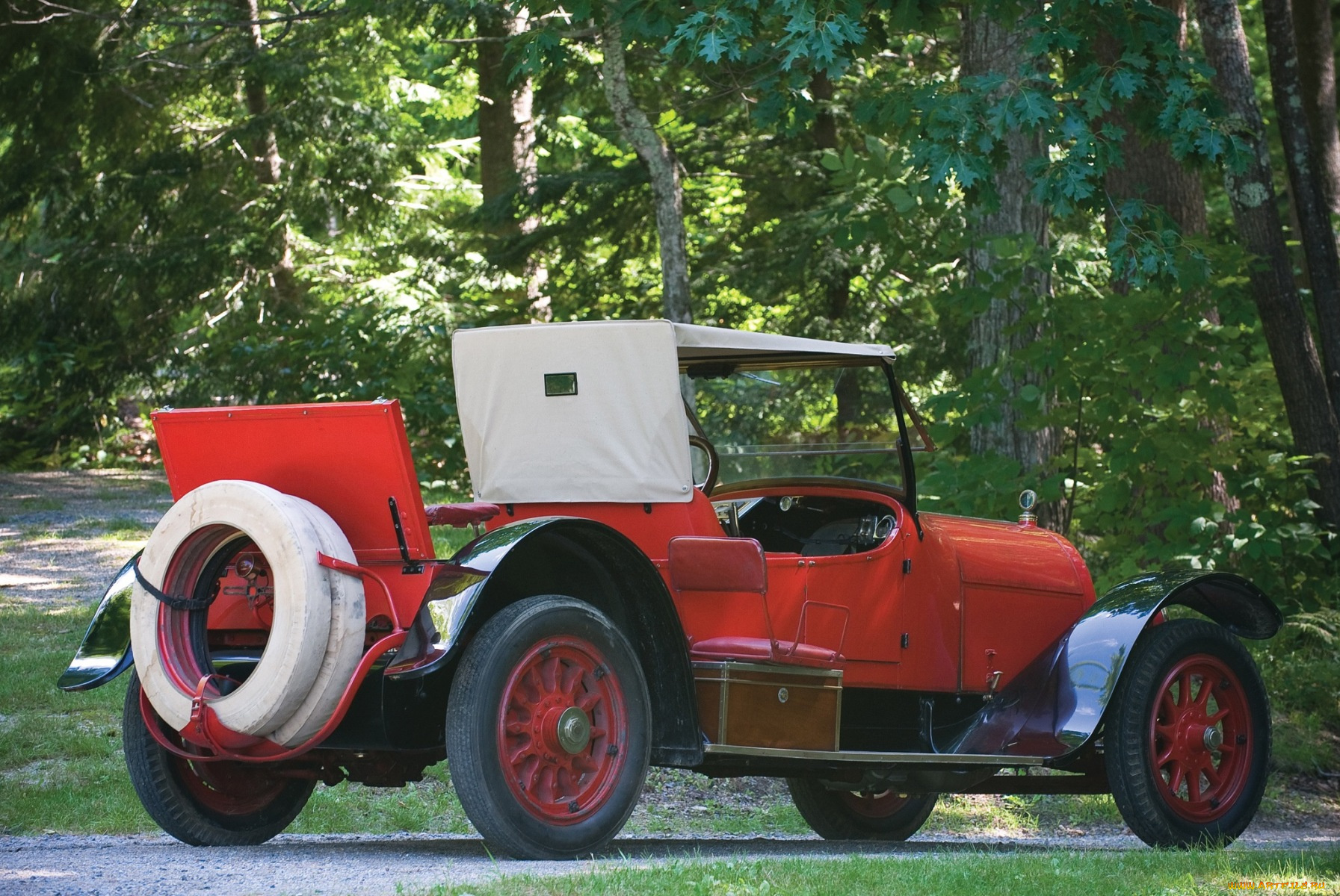 автомобили, классика, автомобиль, деревья