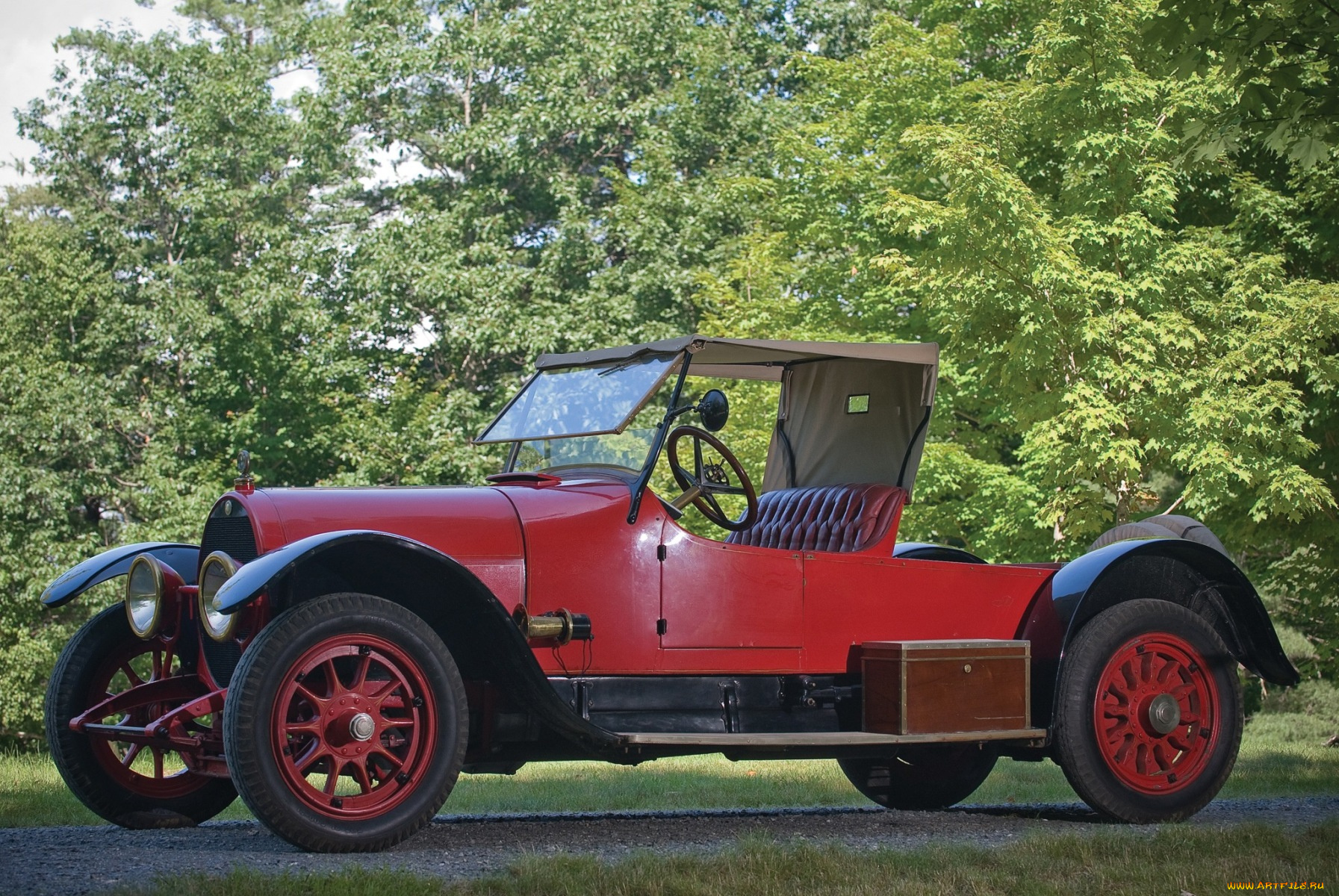 автомобили, классика, автомобиль, деревья