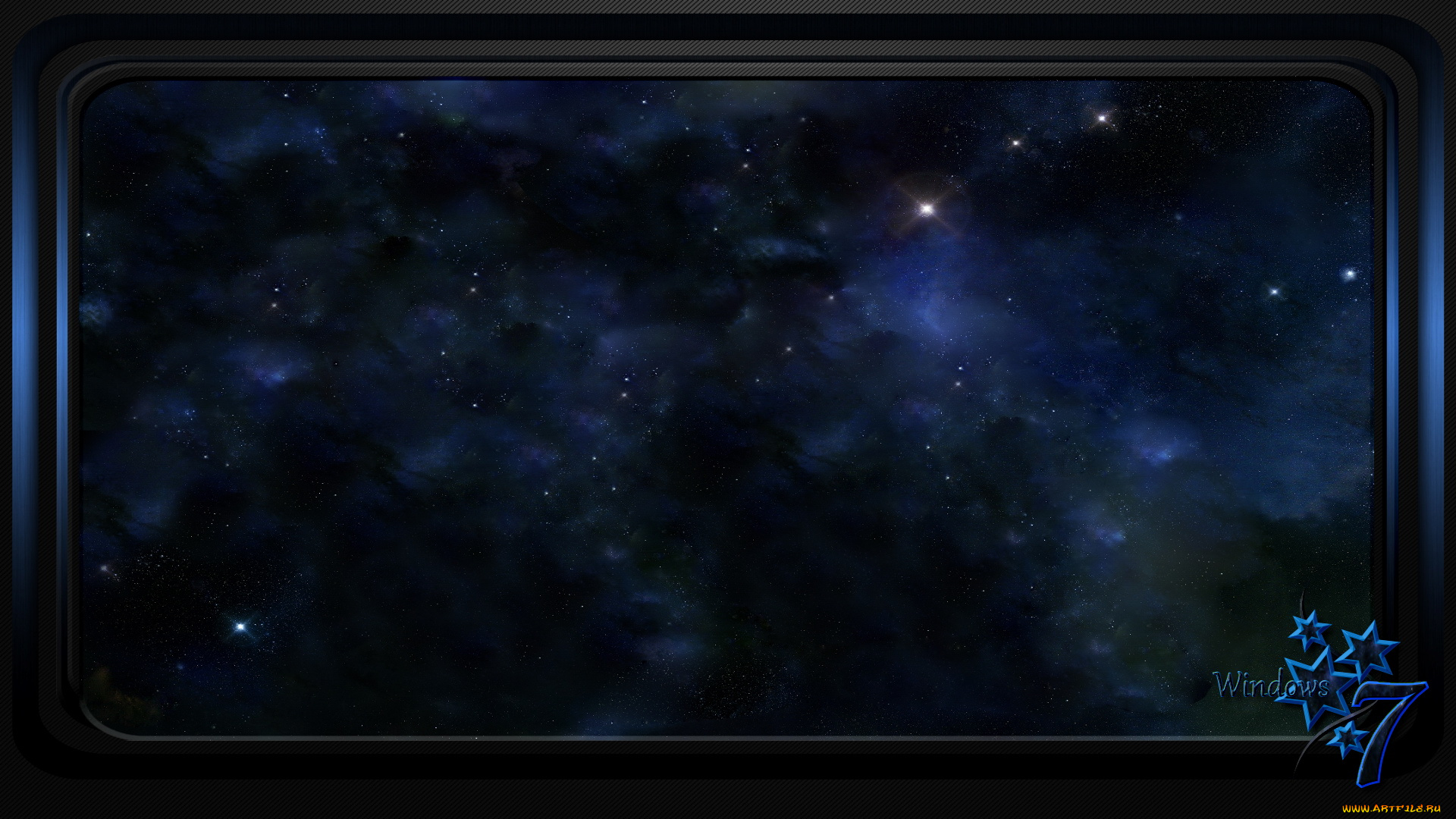 компьютеры, windows, vienna, логотип, тёмный, экран, небо