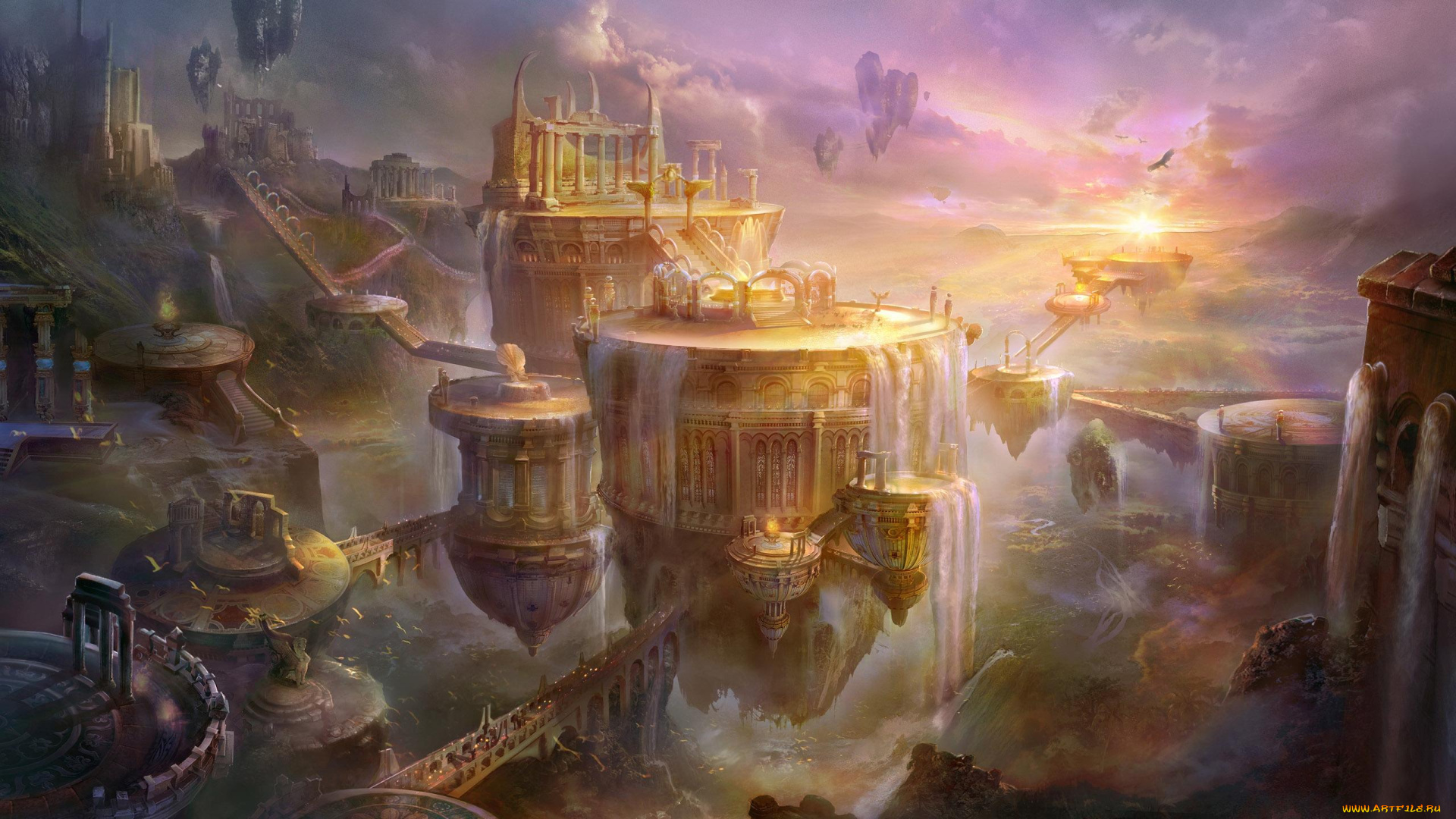 rongrong, wang, фэнтези, иные, миры, времена, город