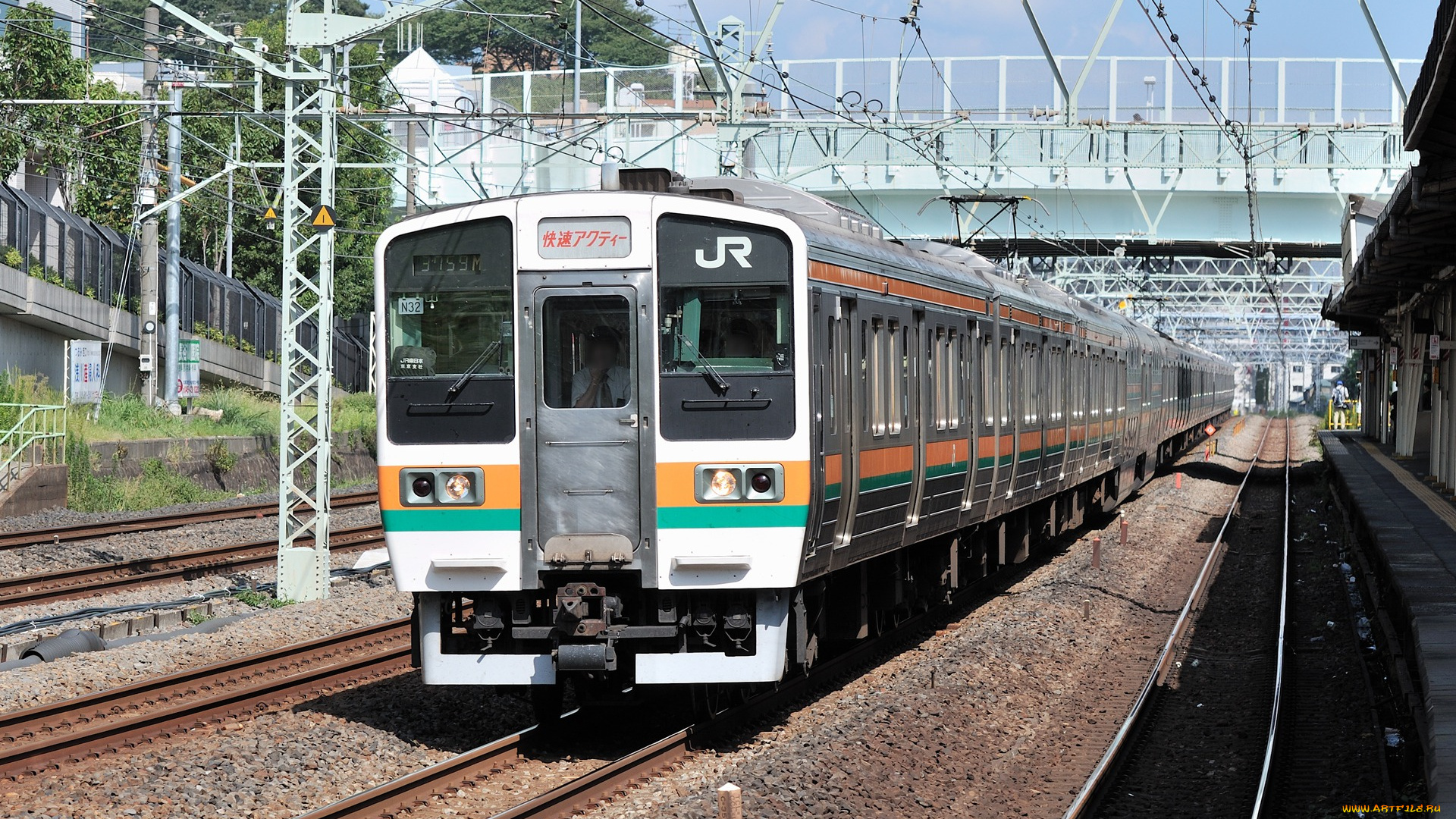 техника, электрички, рельсы, электричка