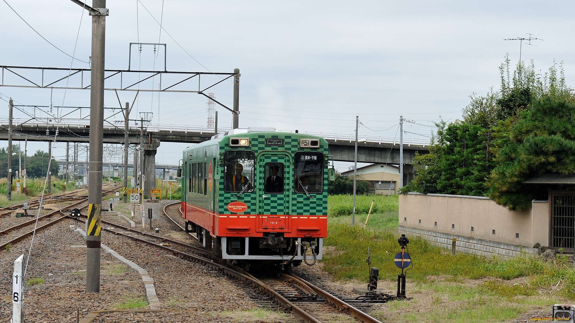техника, локомотивы, рельсы, мост