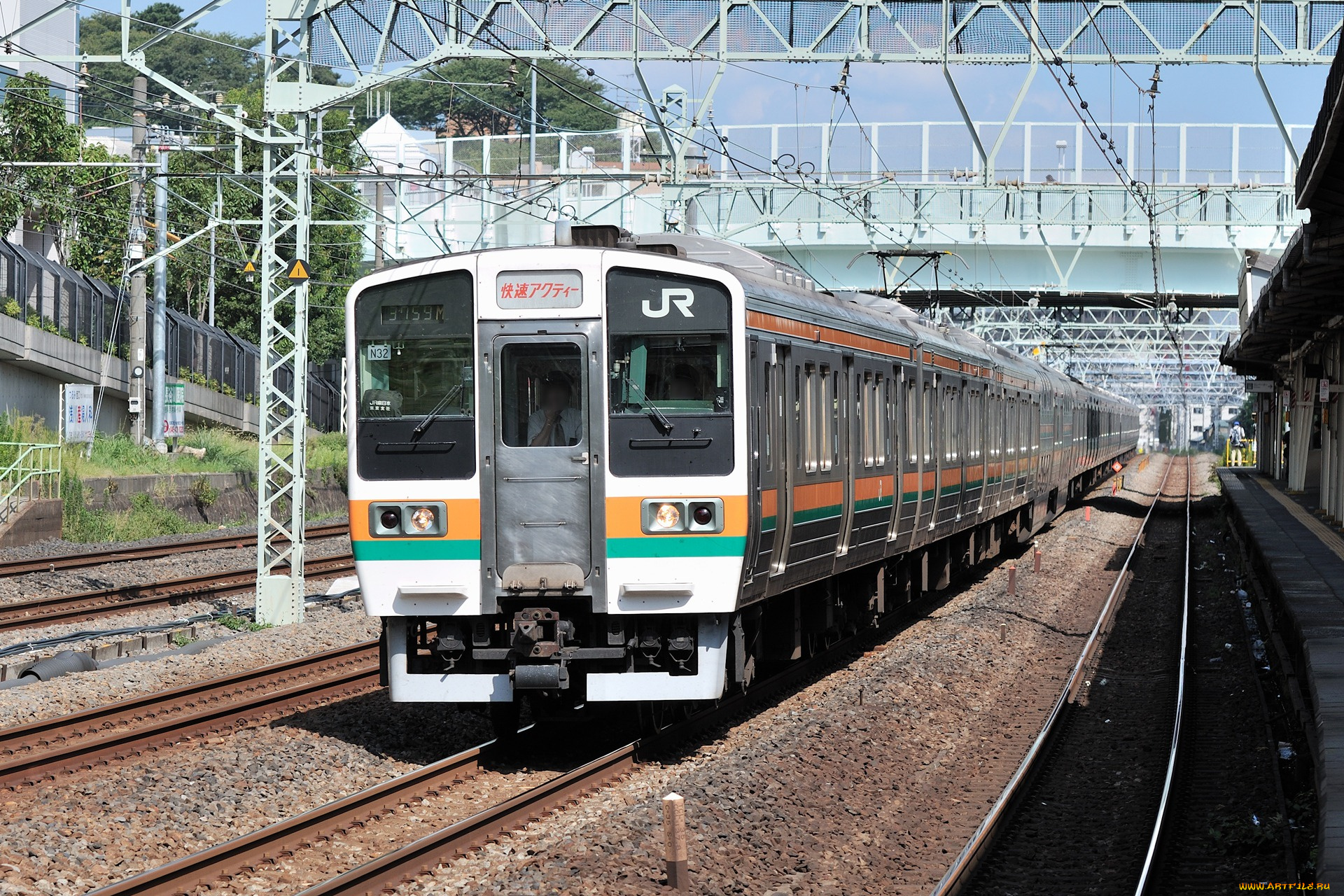 техника, электрички, рельсы, электричка