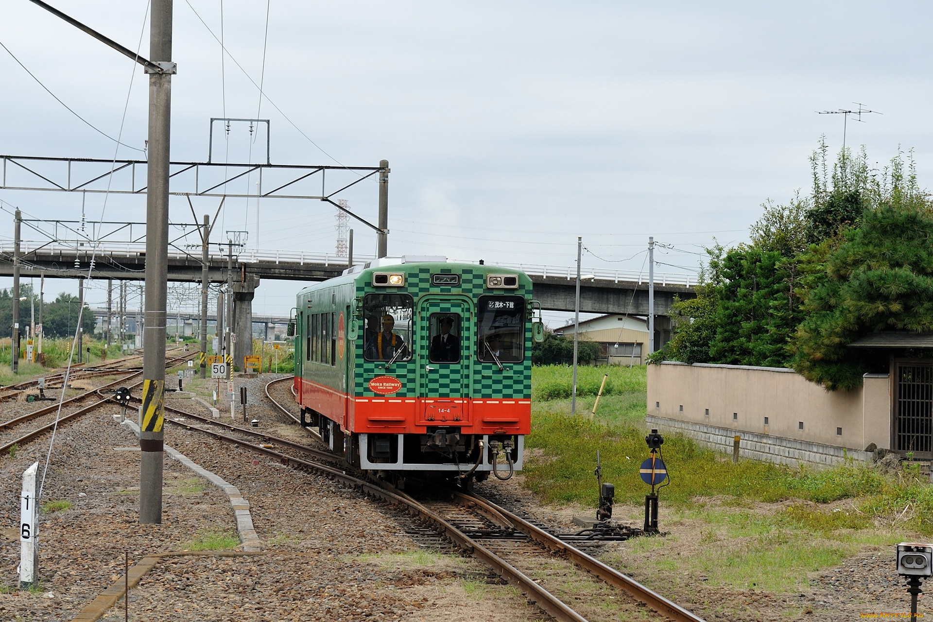 техника, локомотивы, рельсы, мост