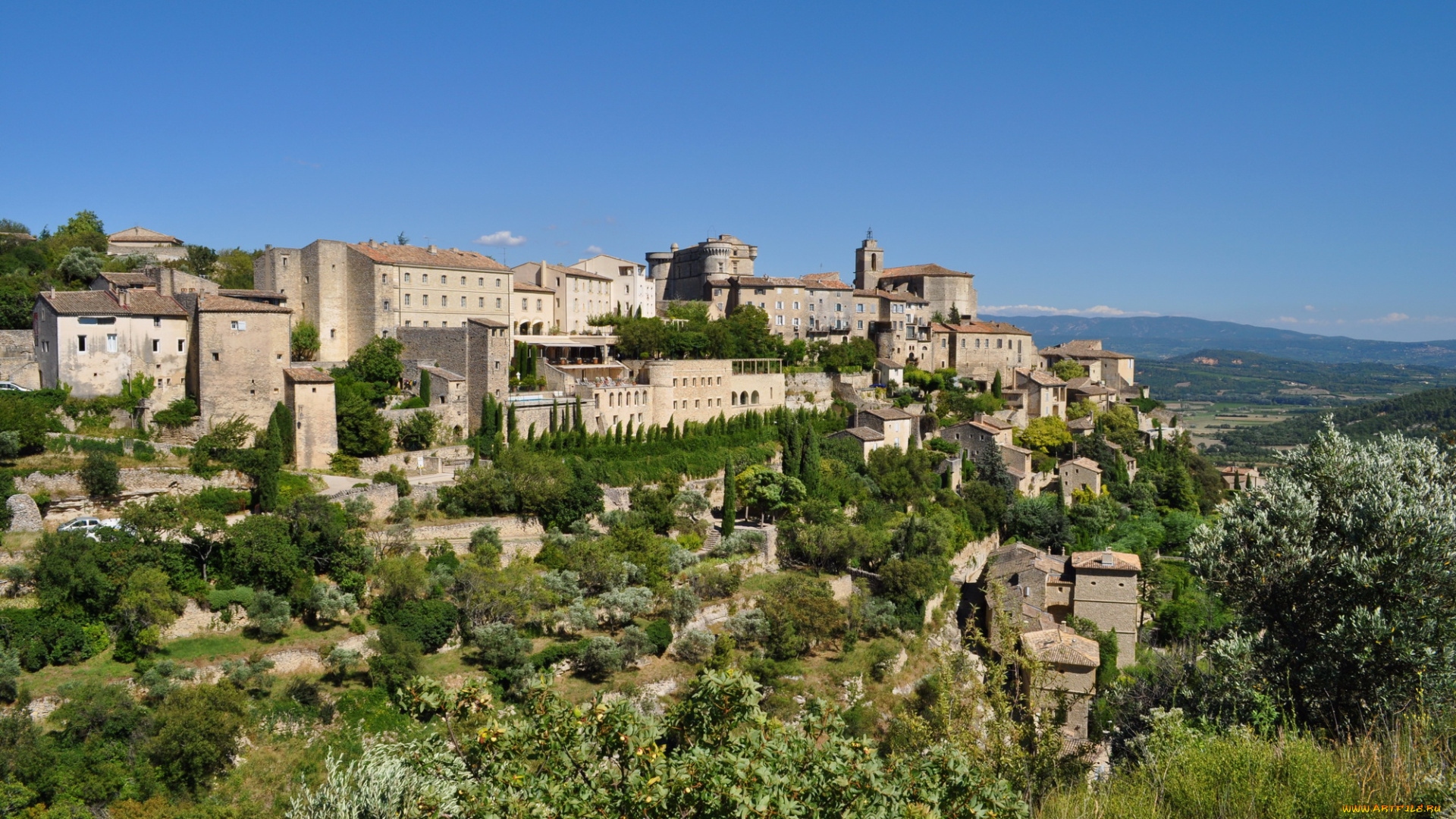 gordes, франция, города, панорамы