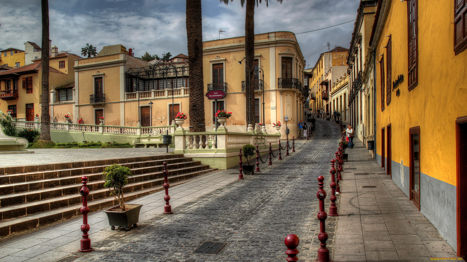 испания, канарские, ва, ла, оротава, города, улицы, площади, набережные, дома, улица