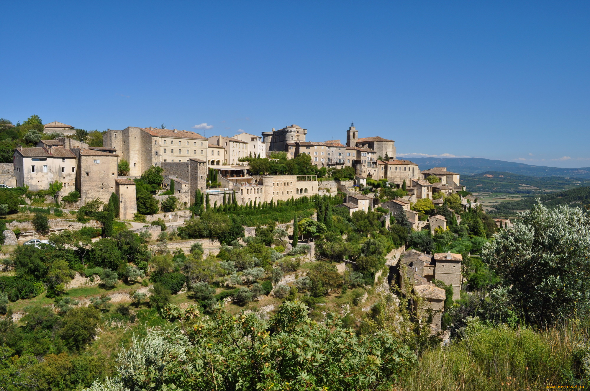 gordes, франция, города, панорамы