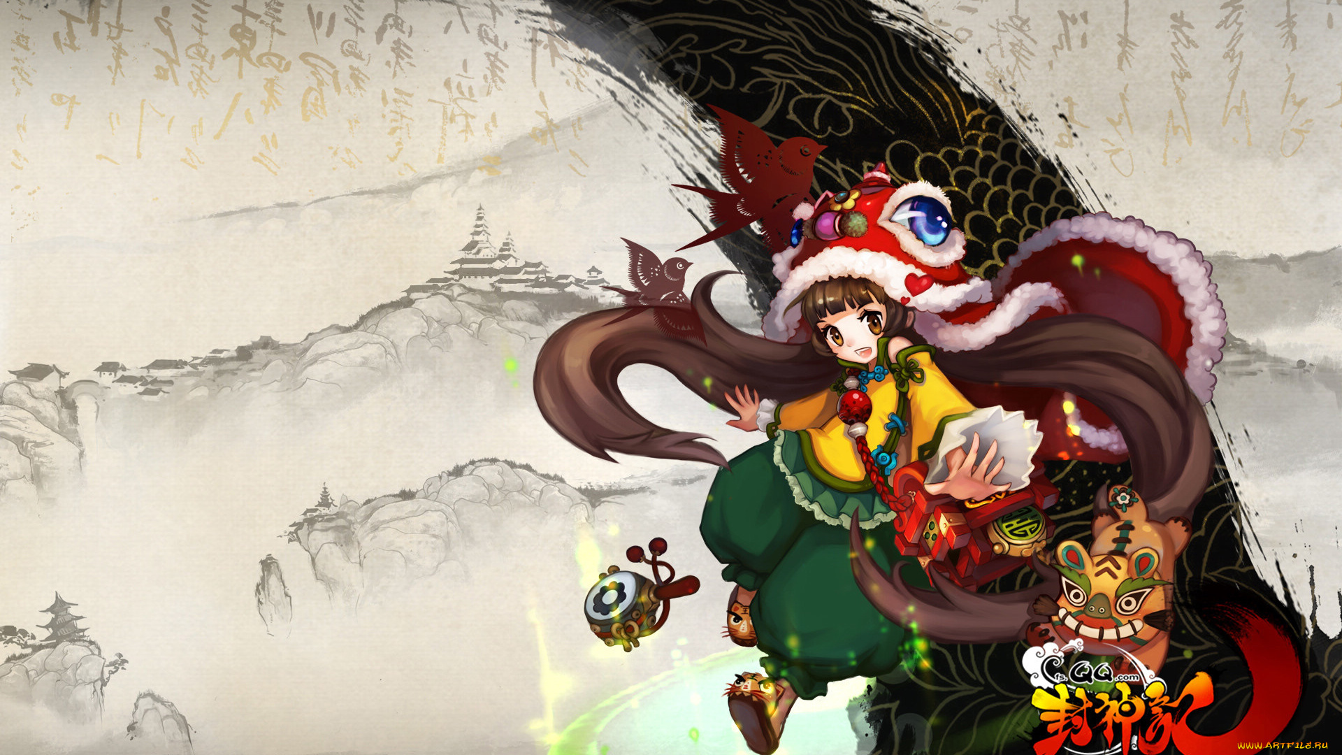 gods, mind, видео, игры, ~~~другое~~~, птицы, шляпа, девушка