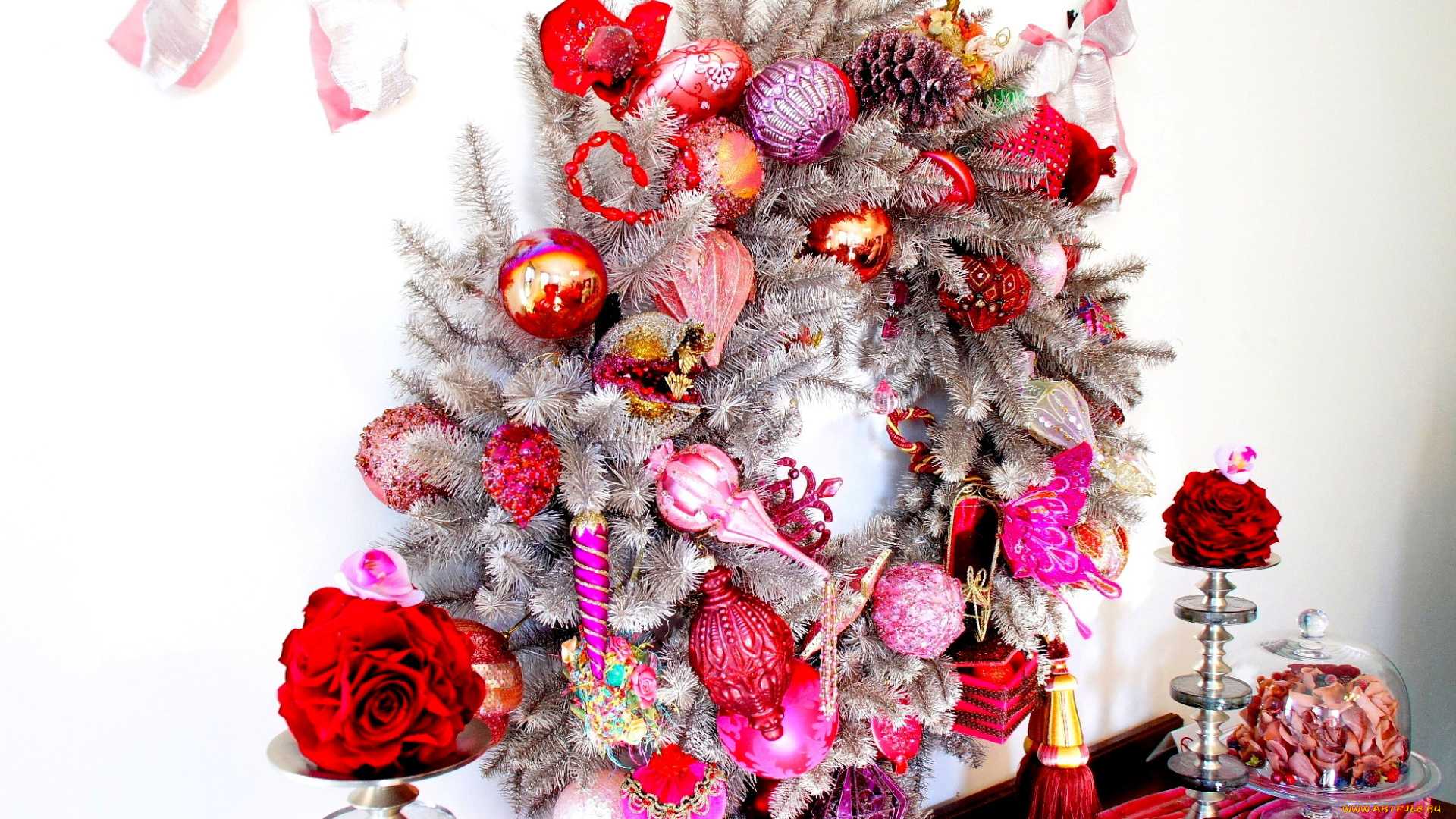 праздничные, украшения, рождественский, венок