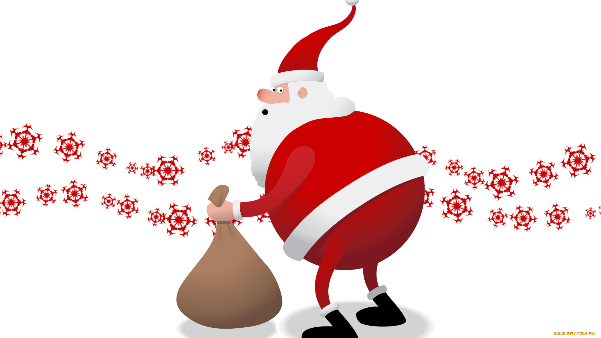 праздничные, векторная, графика, новый, год, снежинки, подарки