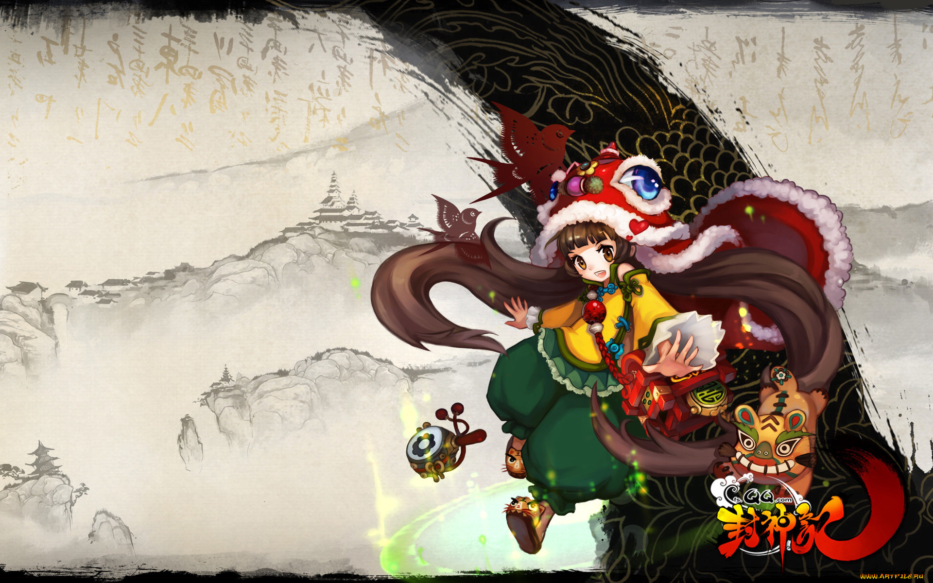 gods, mind, видео, игры, ~~~другое~~~, птицы, шляпа, девушка