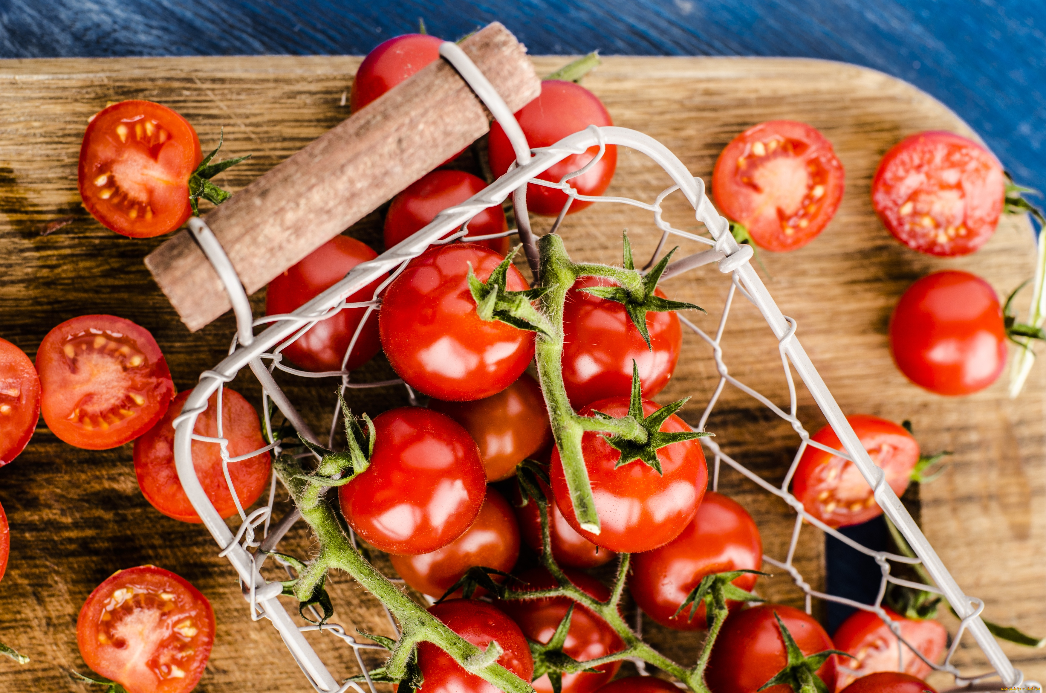 еда, помидоры, чери