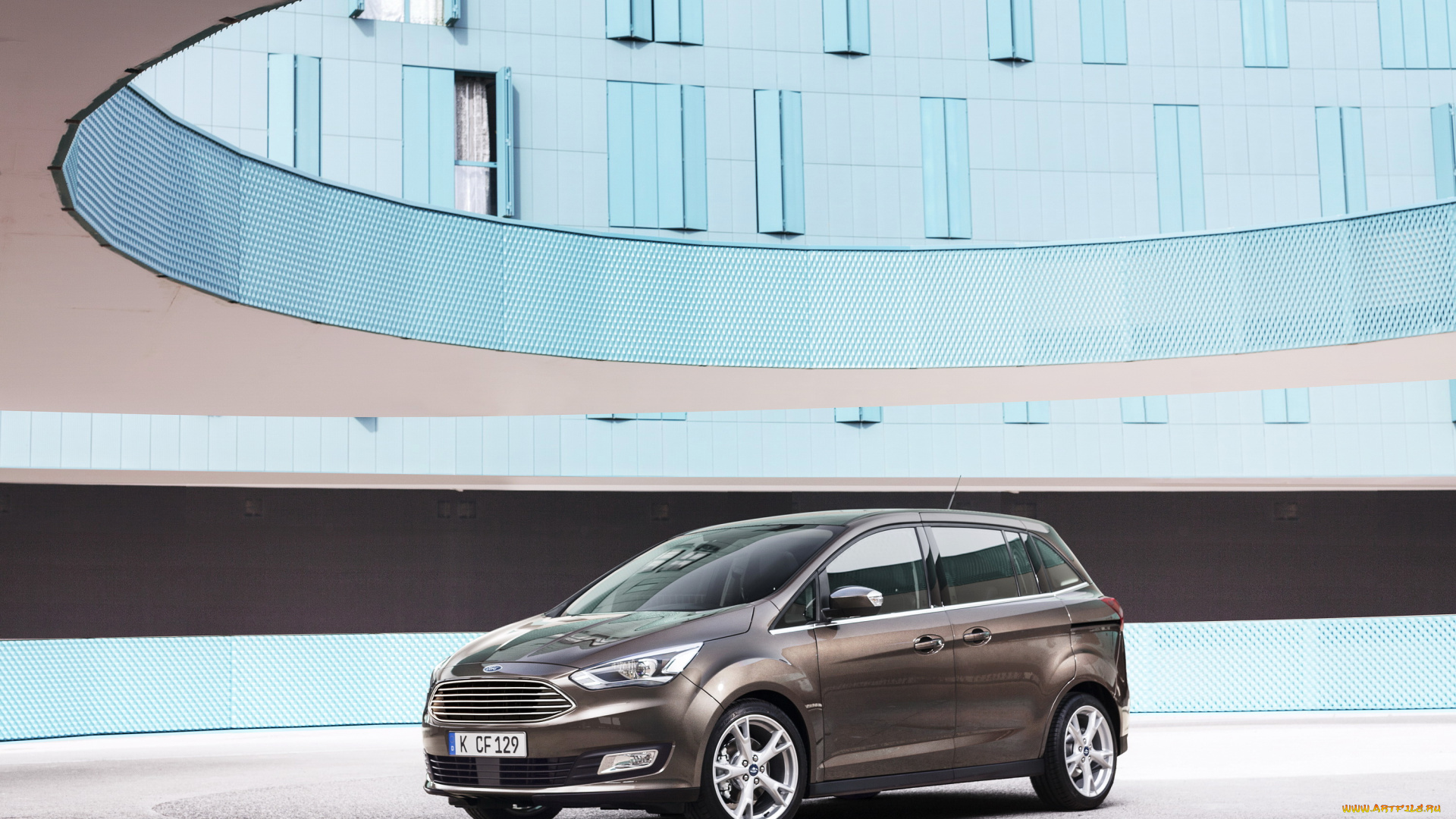 2015, ford, grand, c-max, автомобили, ford, grand, металлик, коричневый