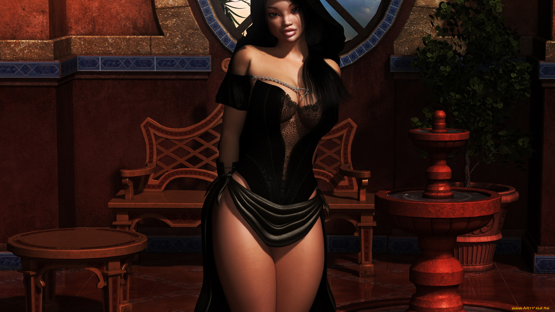 3д, графика, люди, , people, взгляд, девушка