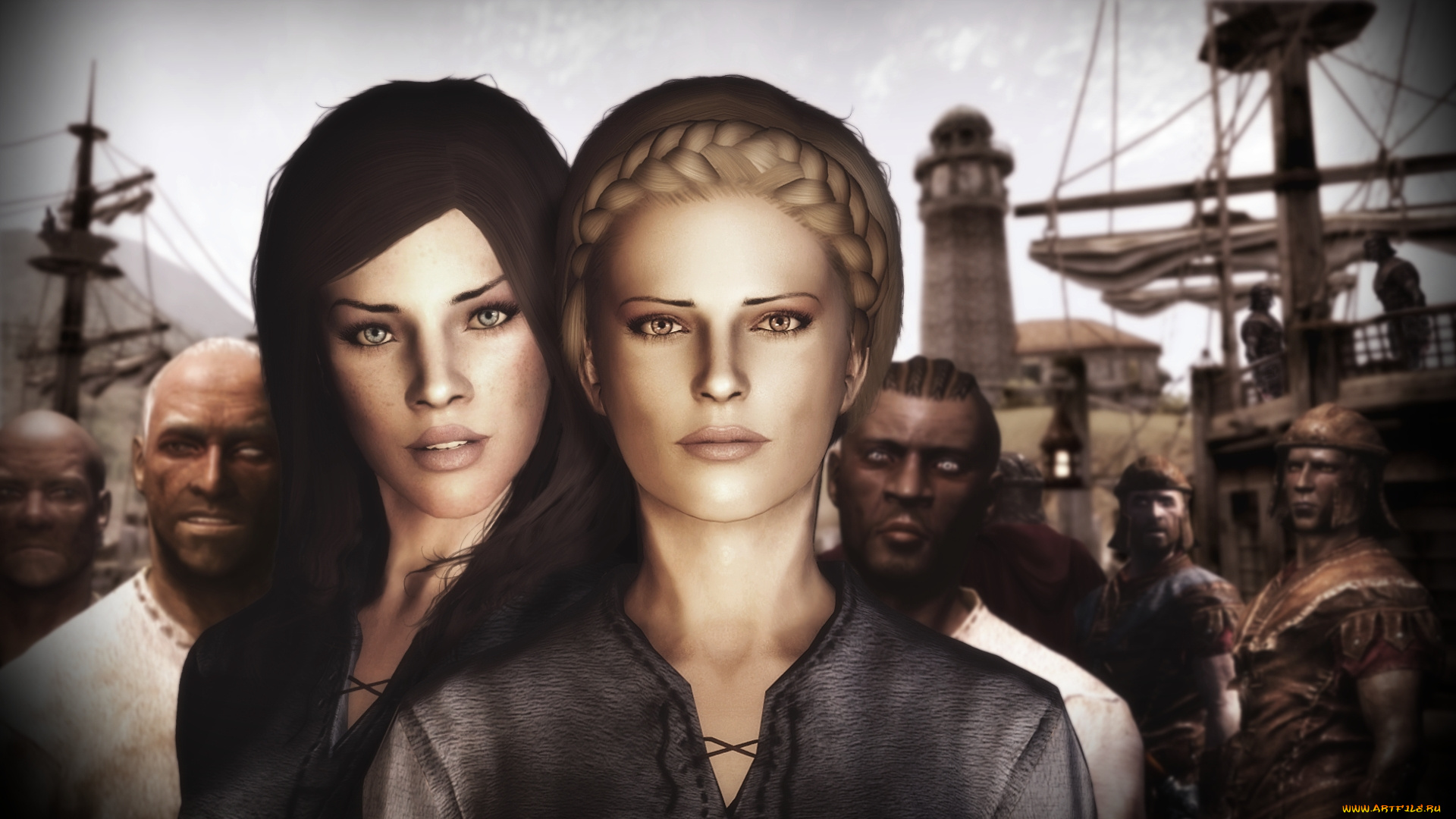 3д, графика, портрет, , portraits, фон, взгляд, девушки