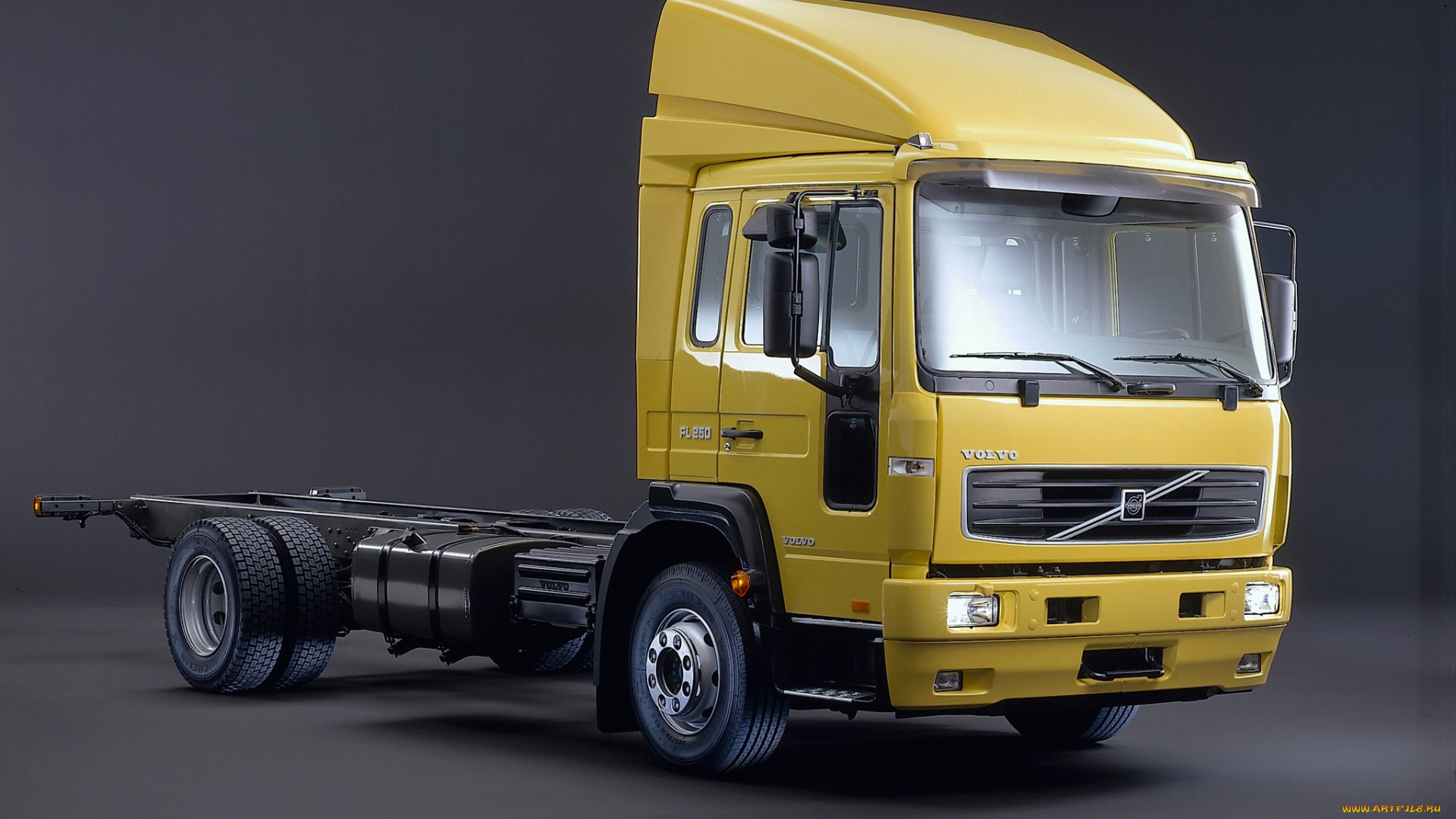 автомобили, volvo, trucks, volvo, fl, желтый