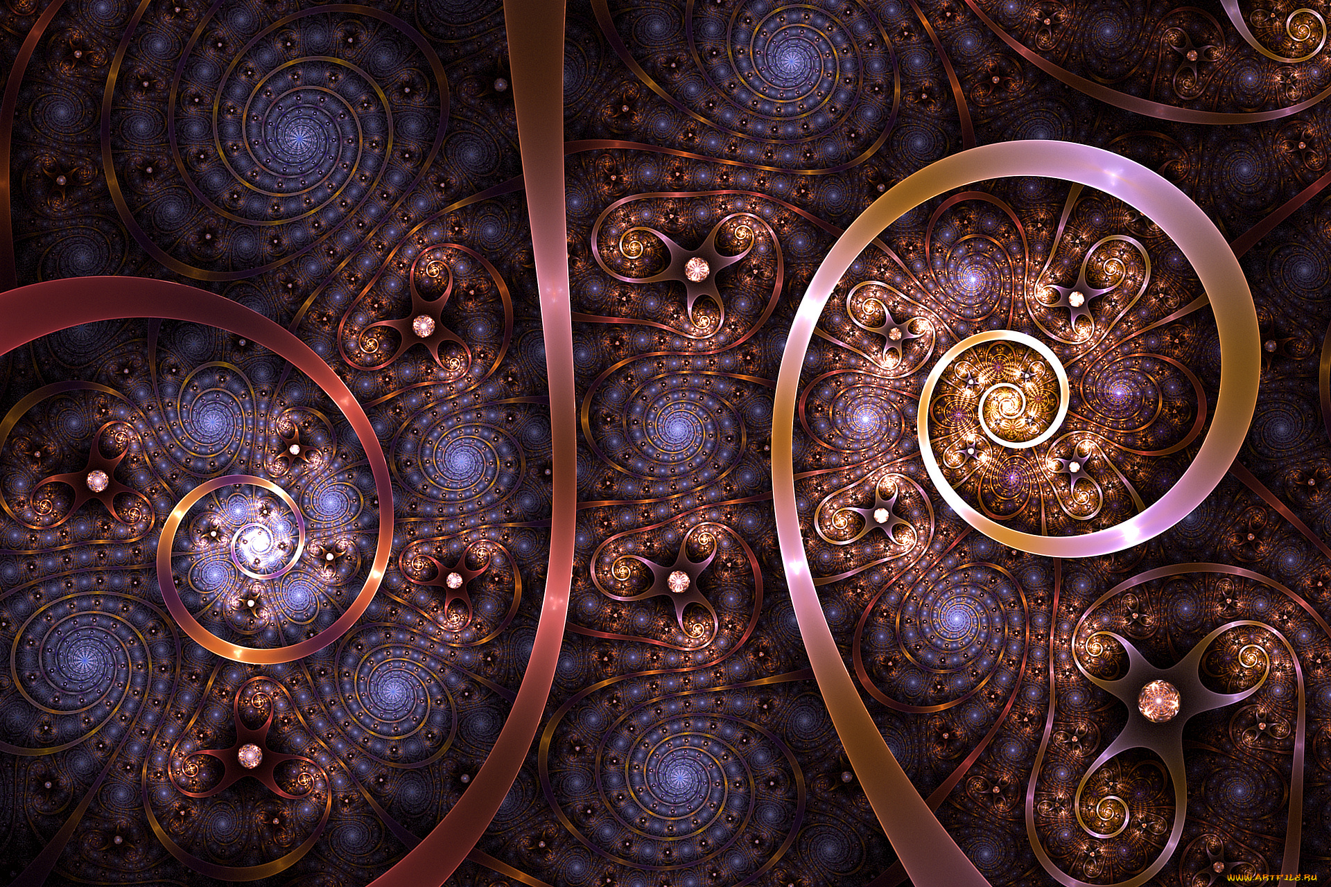 3д, графика, фракталы, , fractal, цвета, фон, узор