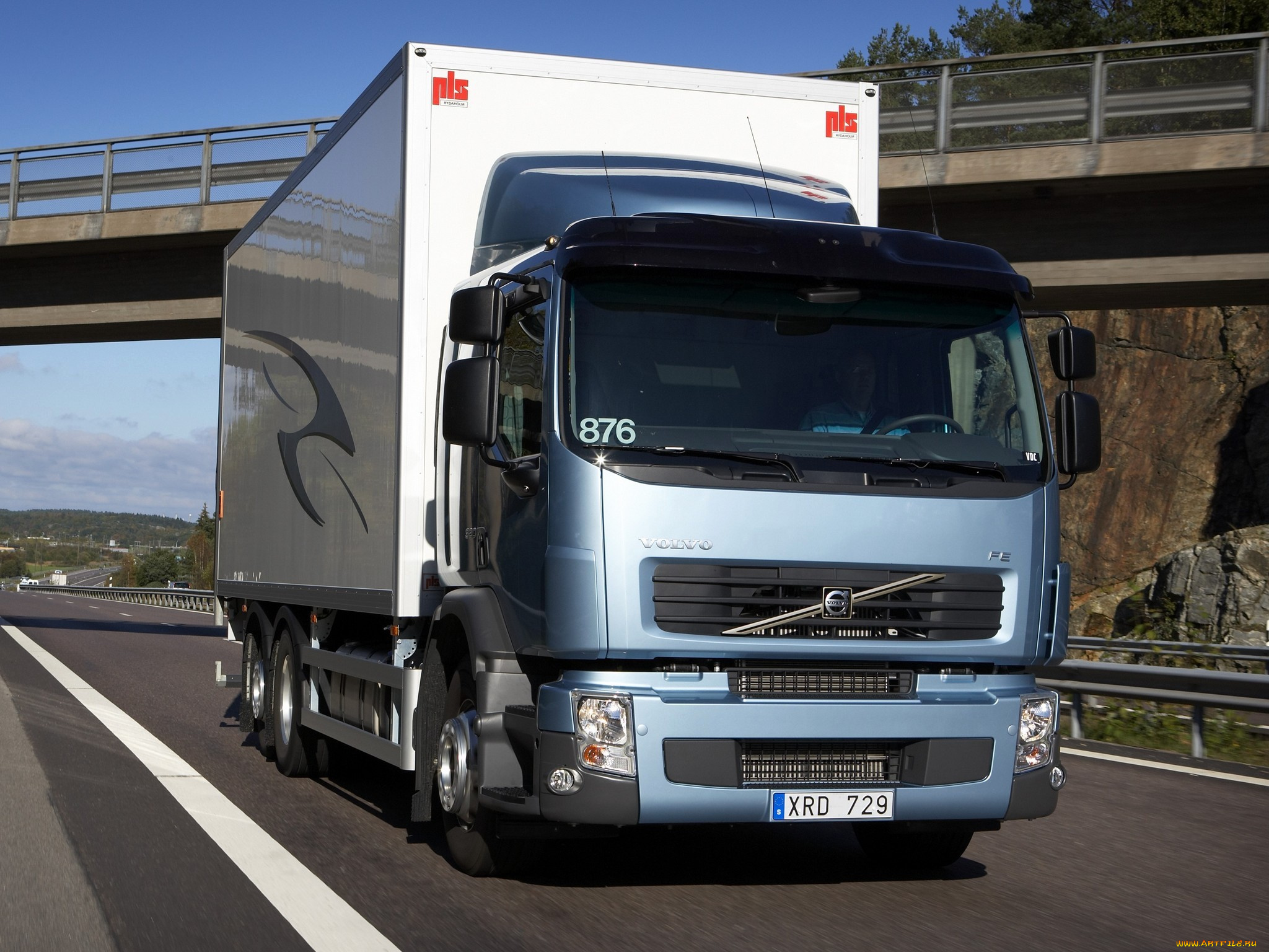 автомобили, volvo, trucks, volvo, fe, 6х2, '2006г