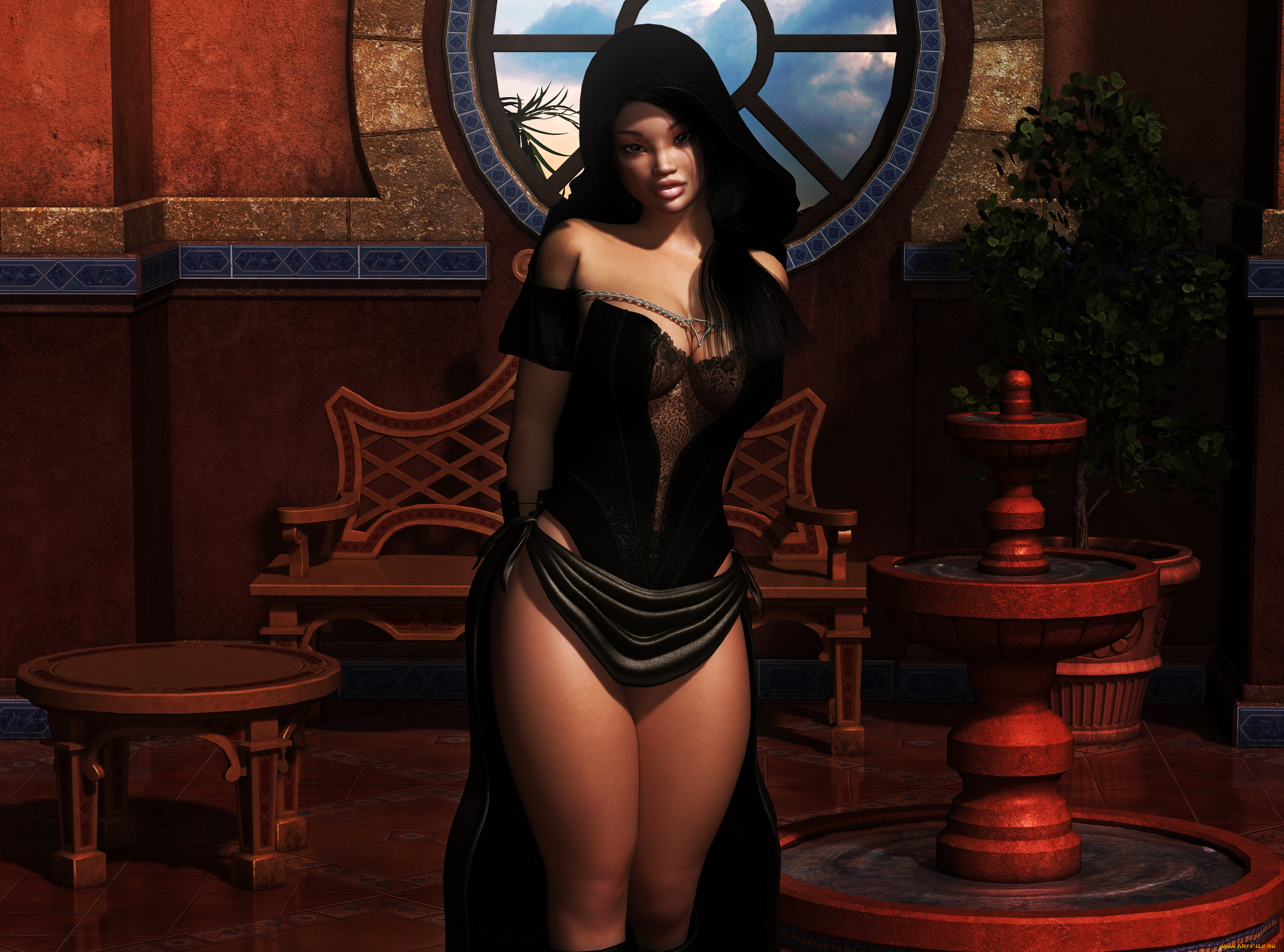 3д, графика, люди, , people, взгляд, девушка