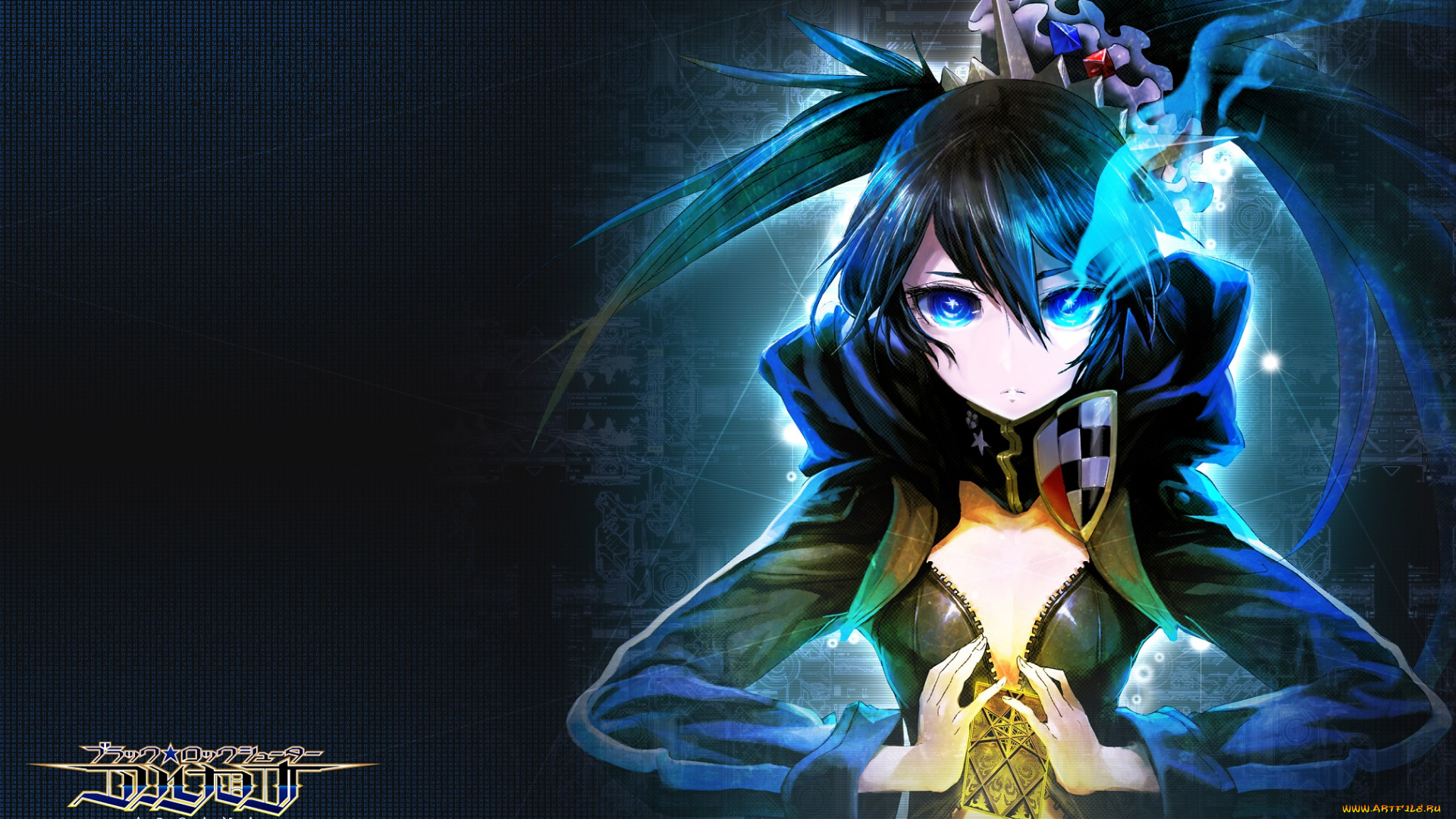 аниме, black, rock, shooter, kuroi, mato, девушка, арт, taiki, luster