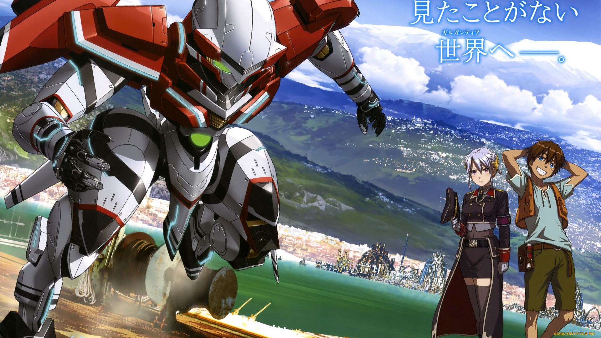 аниме, suisei, no, gargantia, suisei, no, gargantia, гаргантия, mech, ignite, russel, sukaya, art, робот