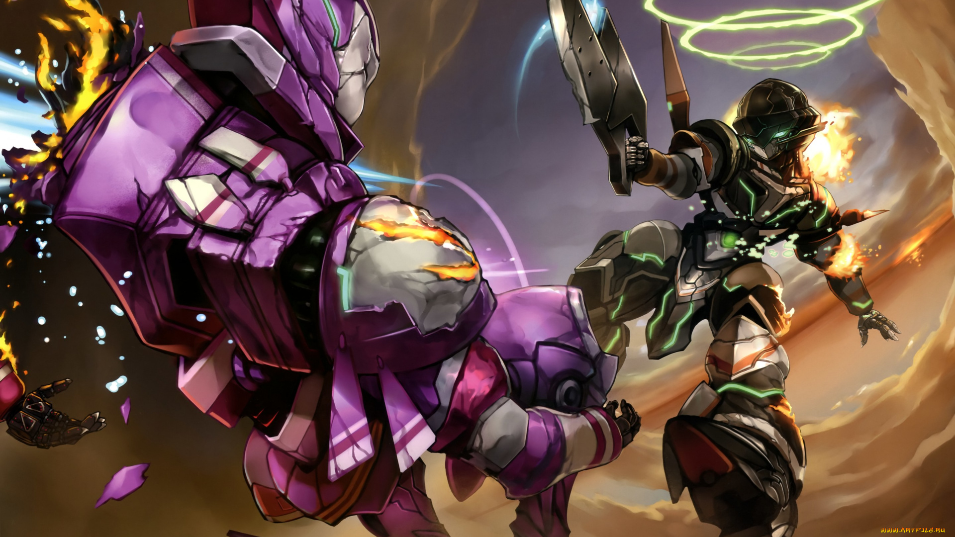 аниме, suisei, no, gargantia, suisei, no, gargantia, гаргантия, mech, chamber, striker, art, роботы, схватка