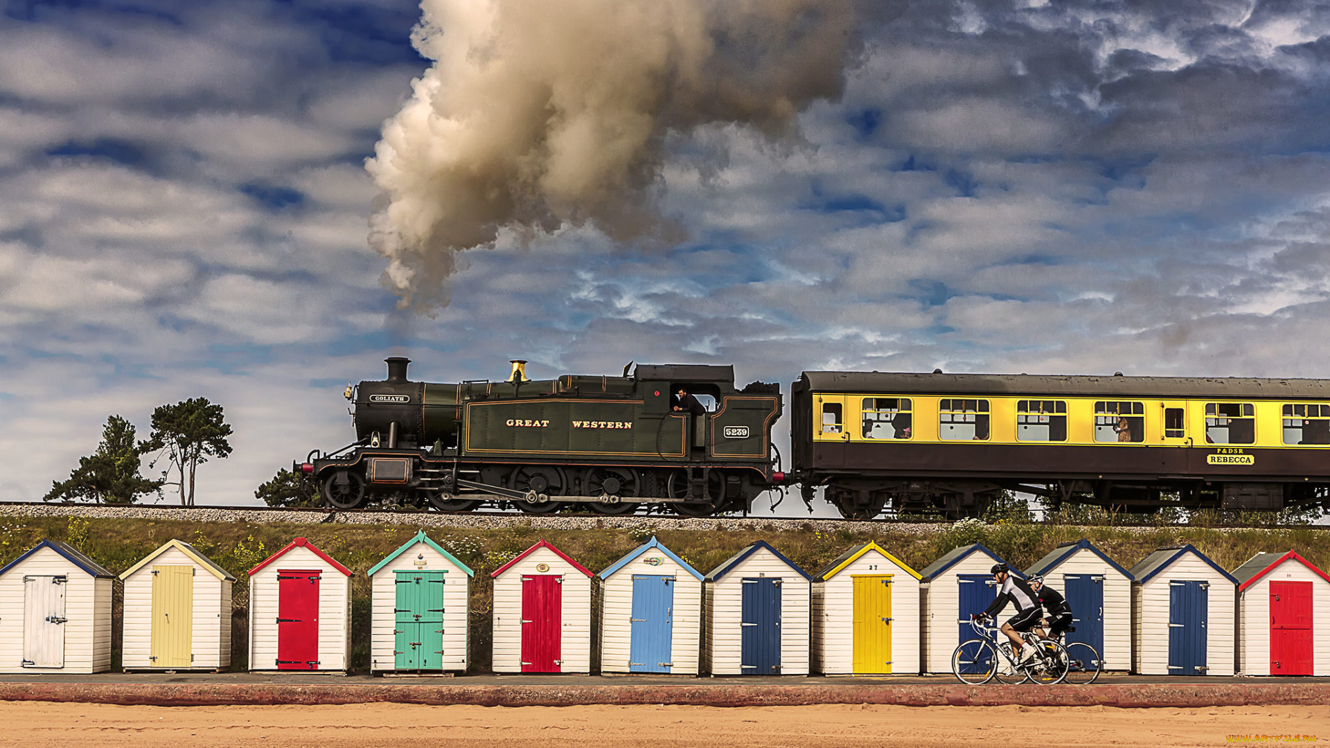 техника, паровозы, паровоз, рельсы, дорога, железная