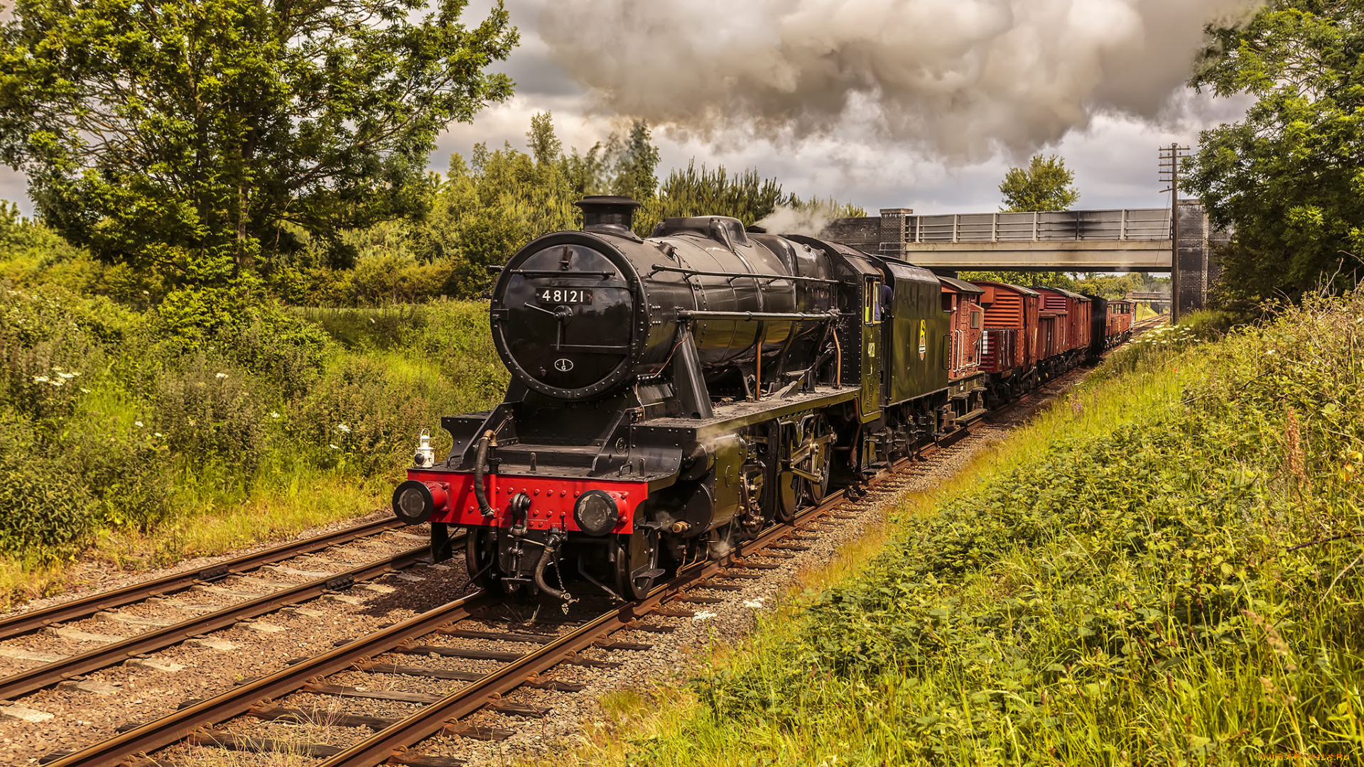 техника, паровозы, паровоз, рельсы, дорога, железная