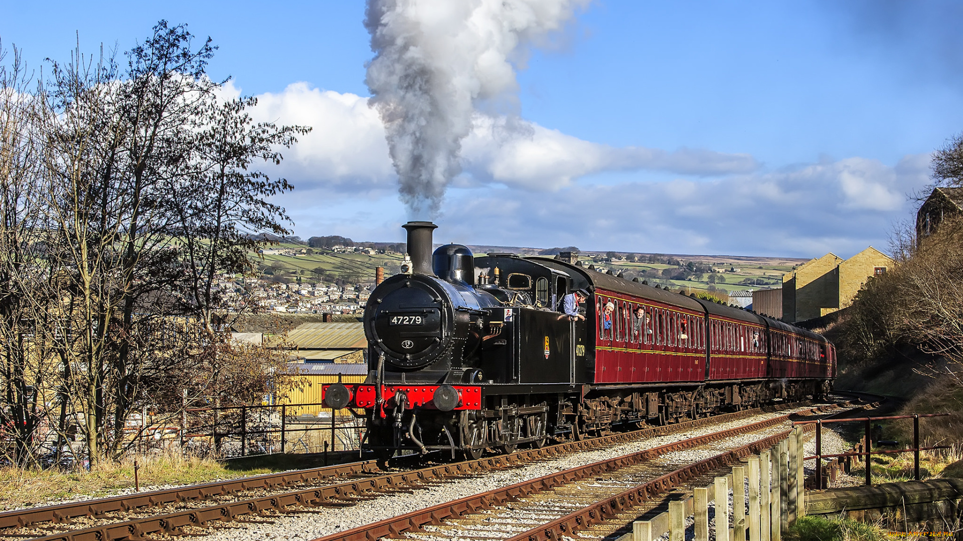 техника, паровозы, паровоз, рельсы, дорога, железная