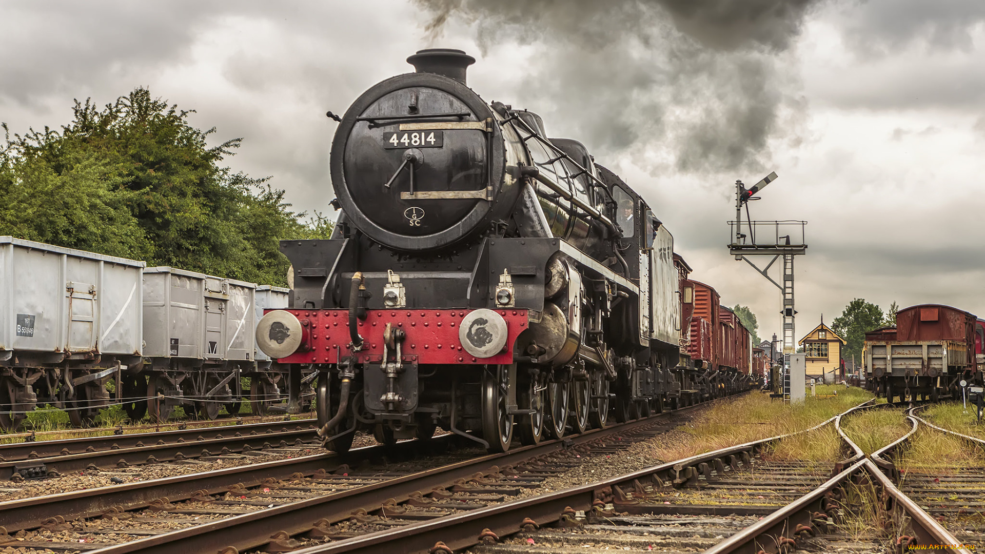 техника, паровозы, паровоз, рельсы, железная, дорога