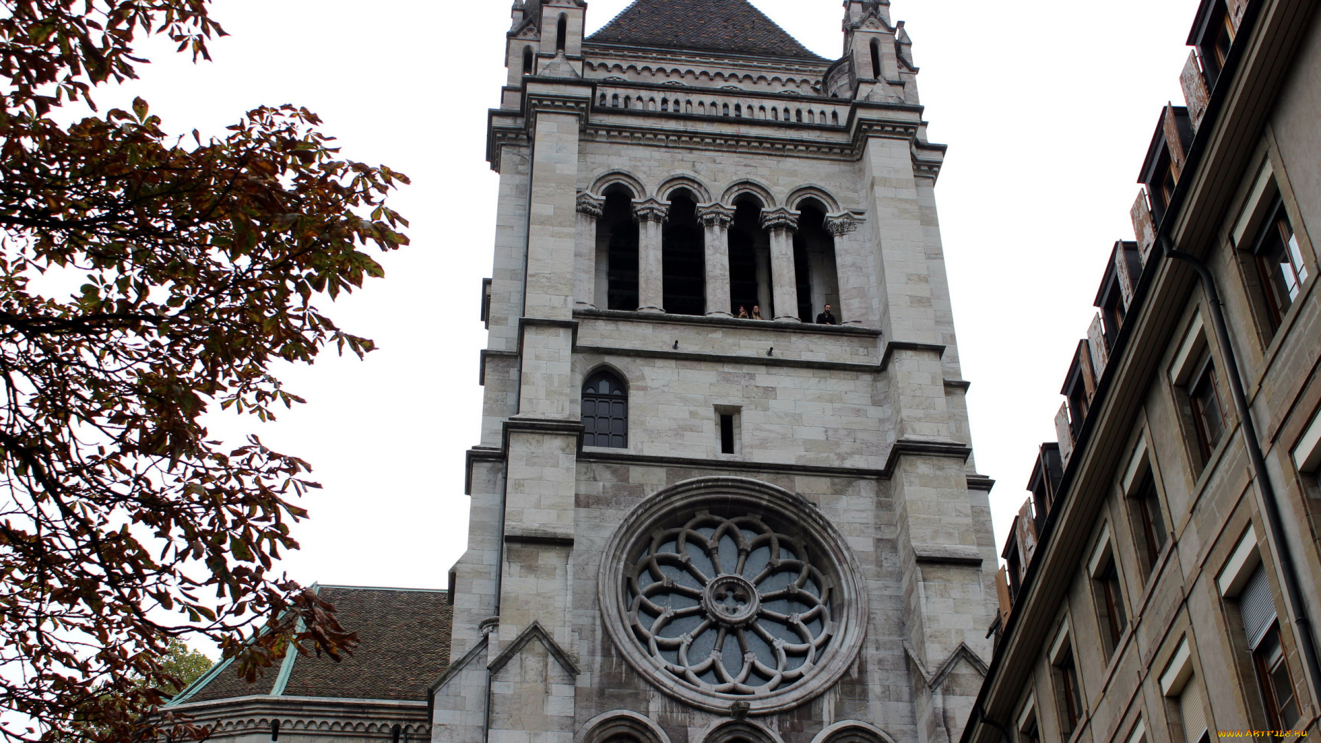 женева, города, -, католические, соборы, , костелы, , аббатства, башня