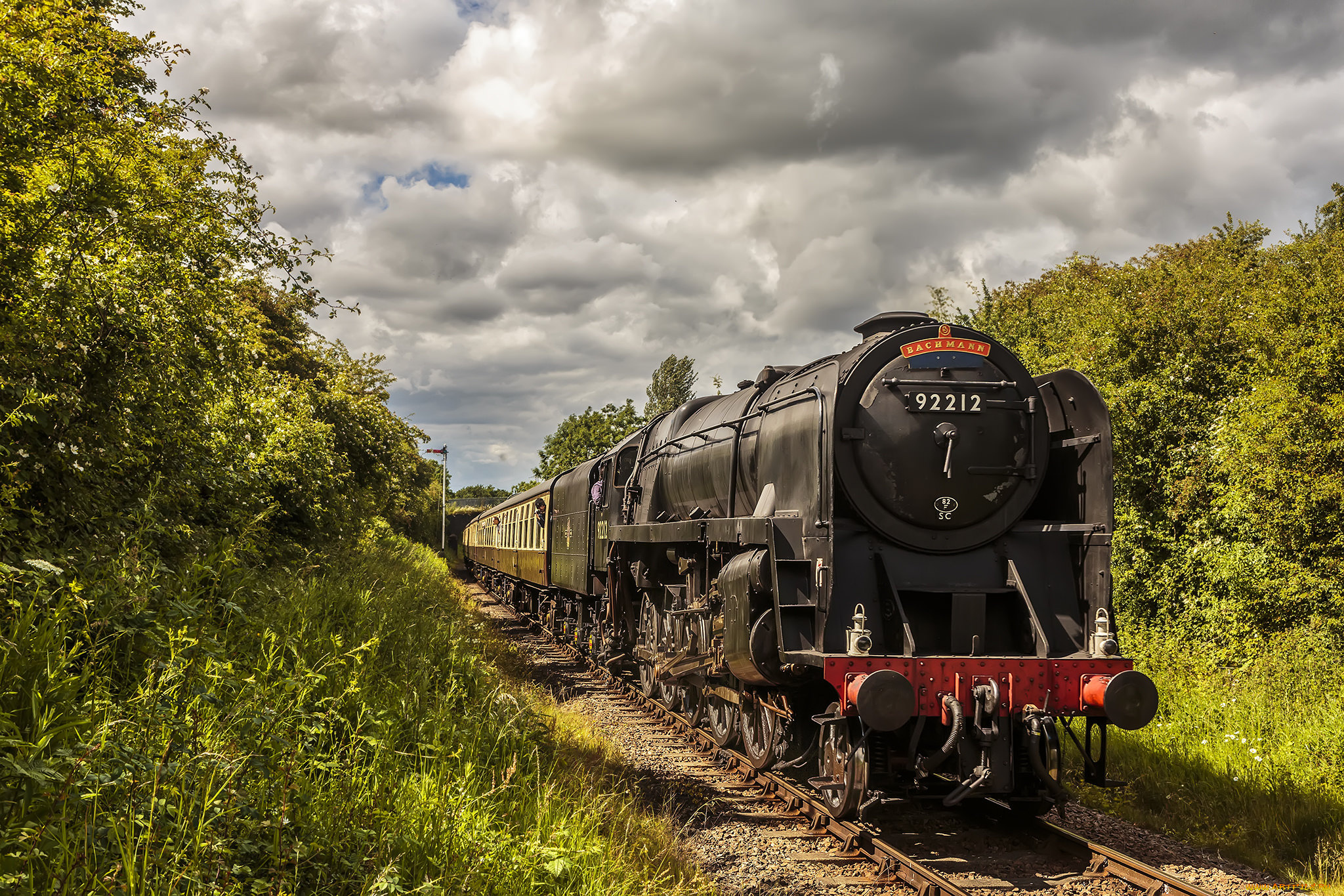 техника, паровозы, паровоз, дорога, железная, рельсы