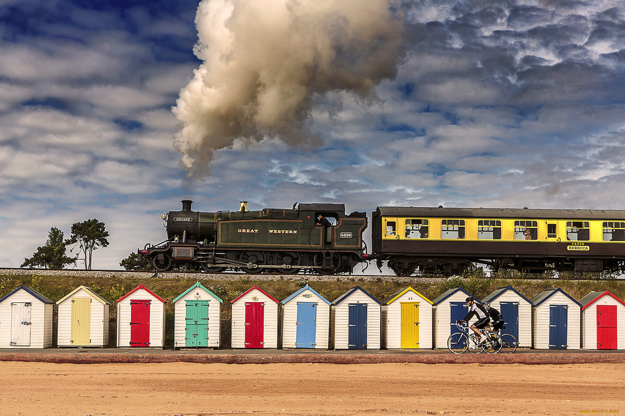 техника, паровозы, паровоз, рельсы, дорога, железная