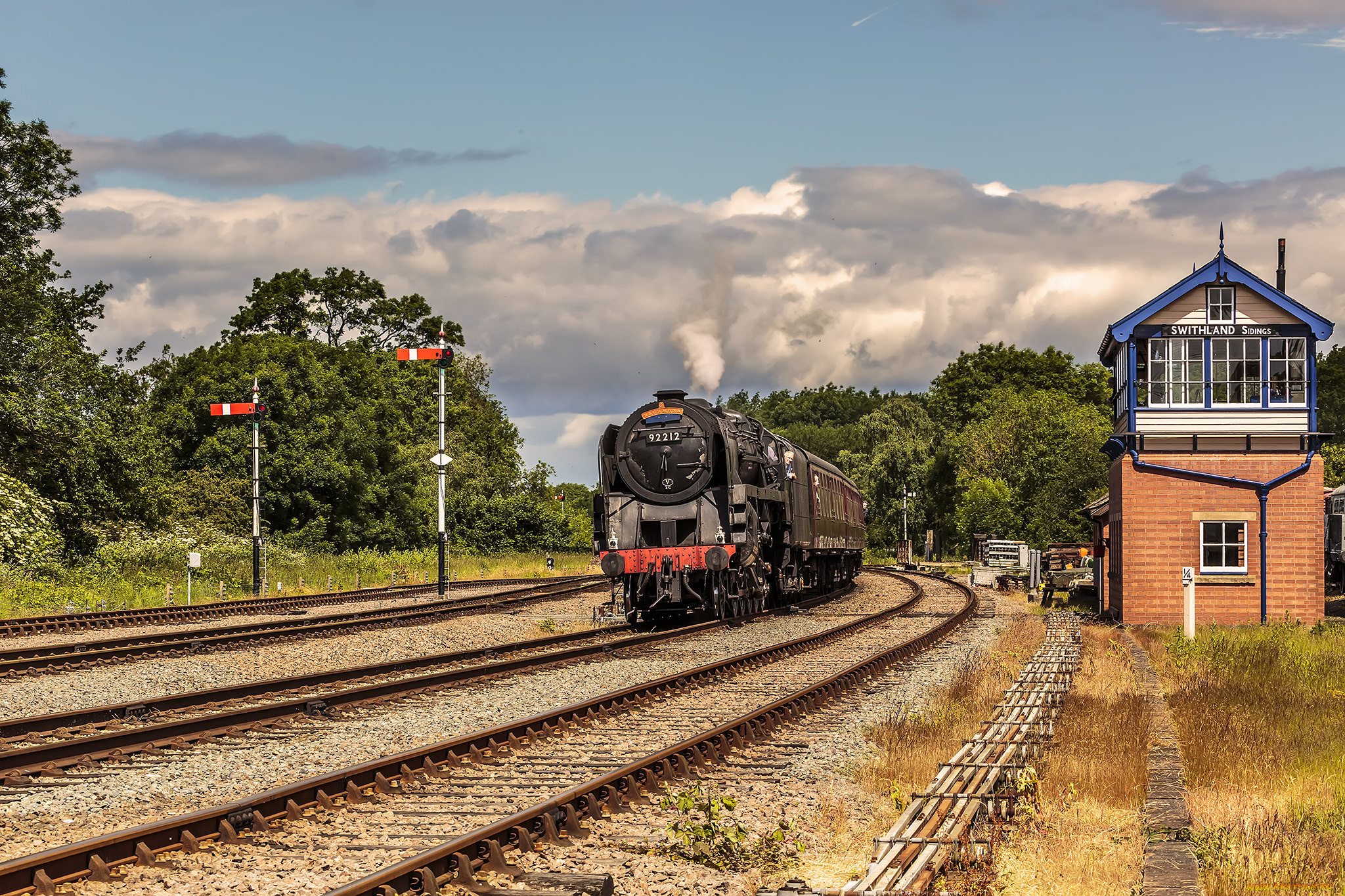 техника, паровозы, паровоз, рельсы, дорога, железная