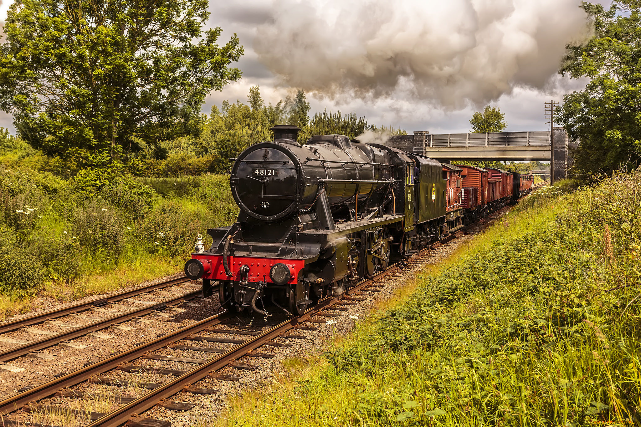 техника, паровозы, паровоз, рельсы, дорога, железная