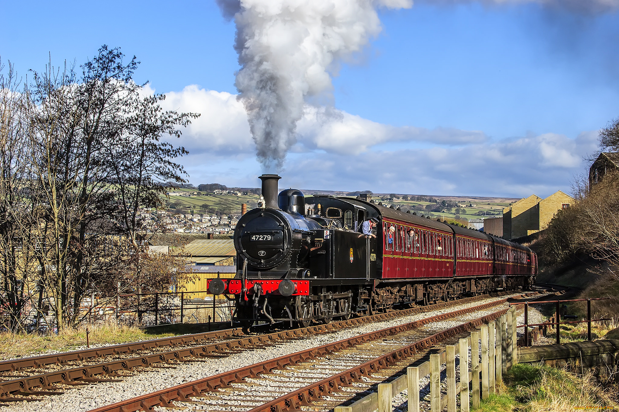 техника, паровозы, паровоз, рельсы, дорога, железная