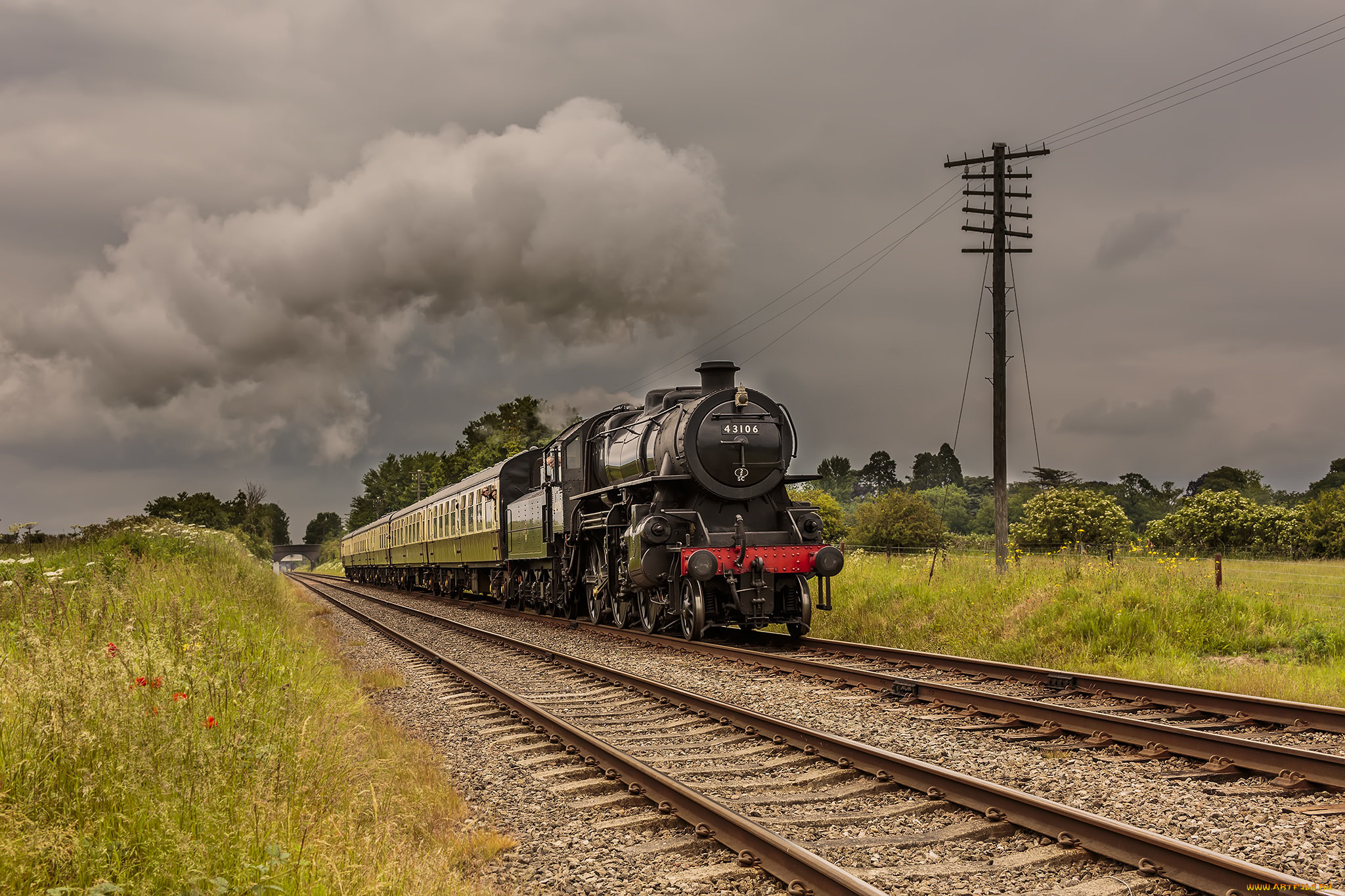 техника, паровозы, паровоз, рельсы, дорога, железная