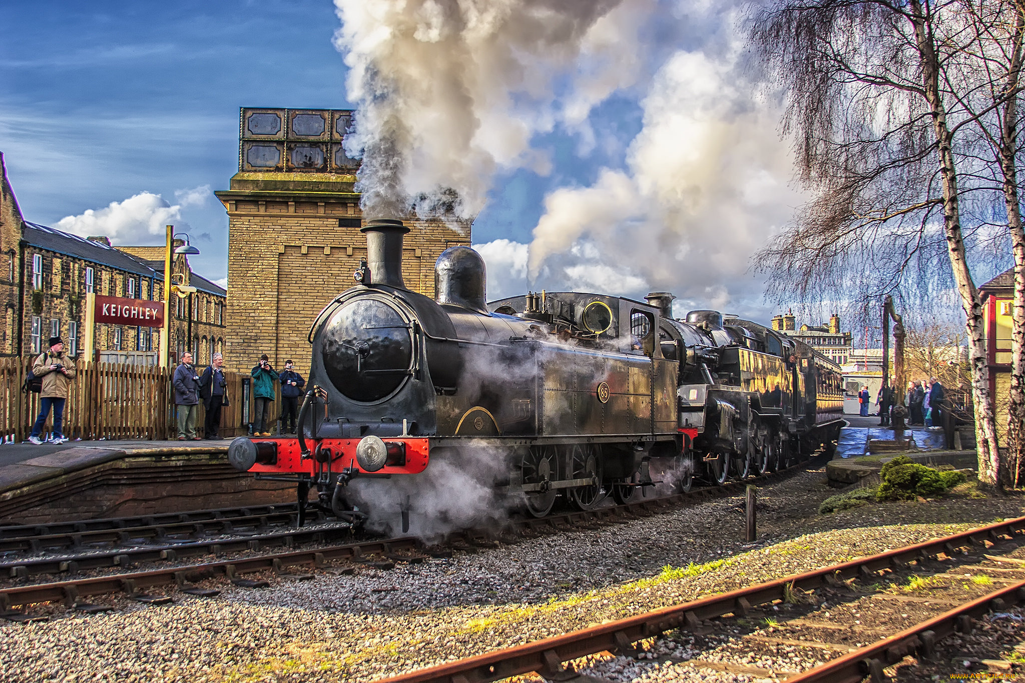 техника, паровозы, паровоз, рельсы, дорога, железная