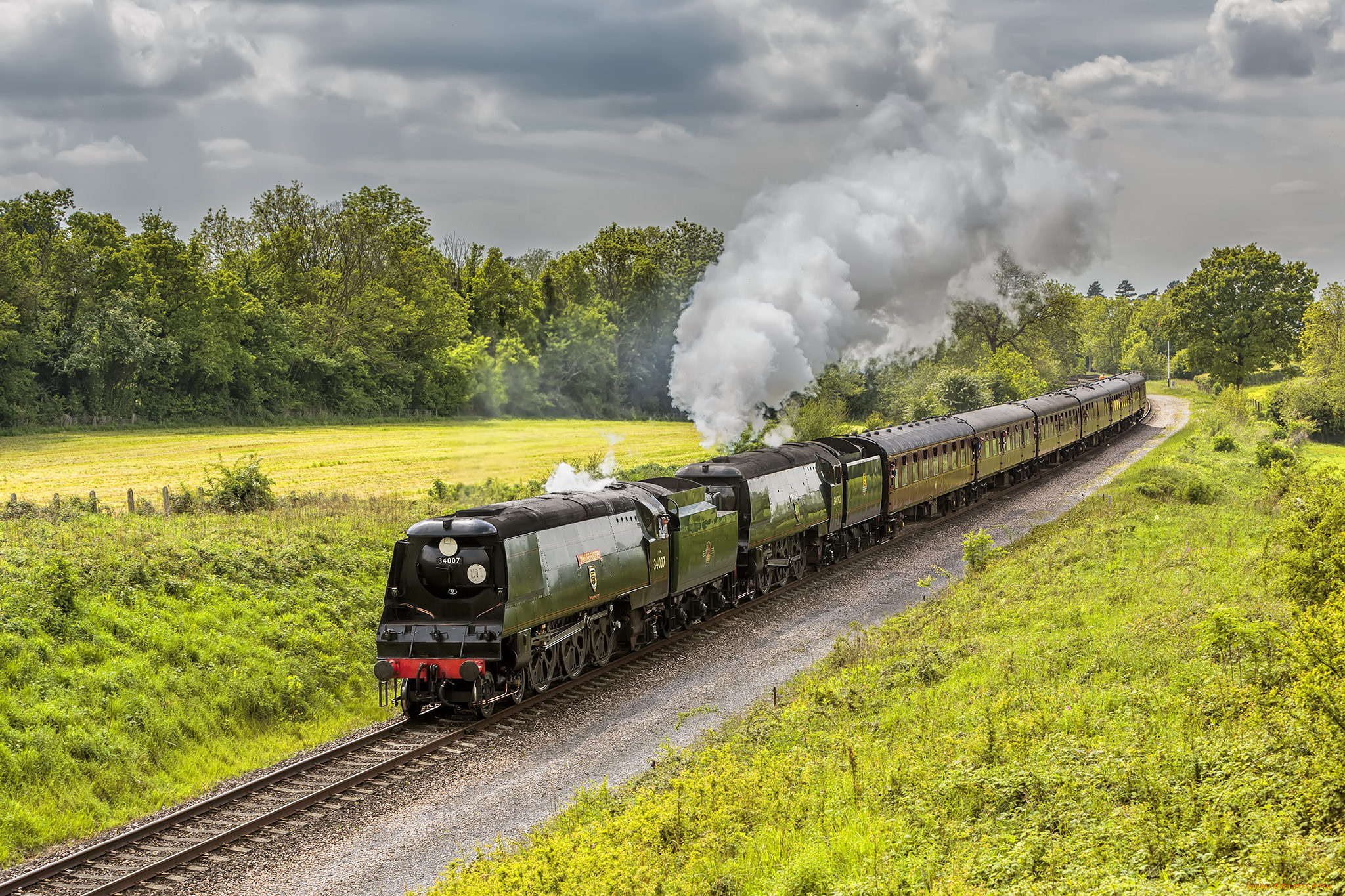 техника, паровозы, паровоз, рельсы, дорога, железная