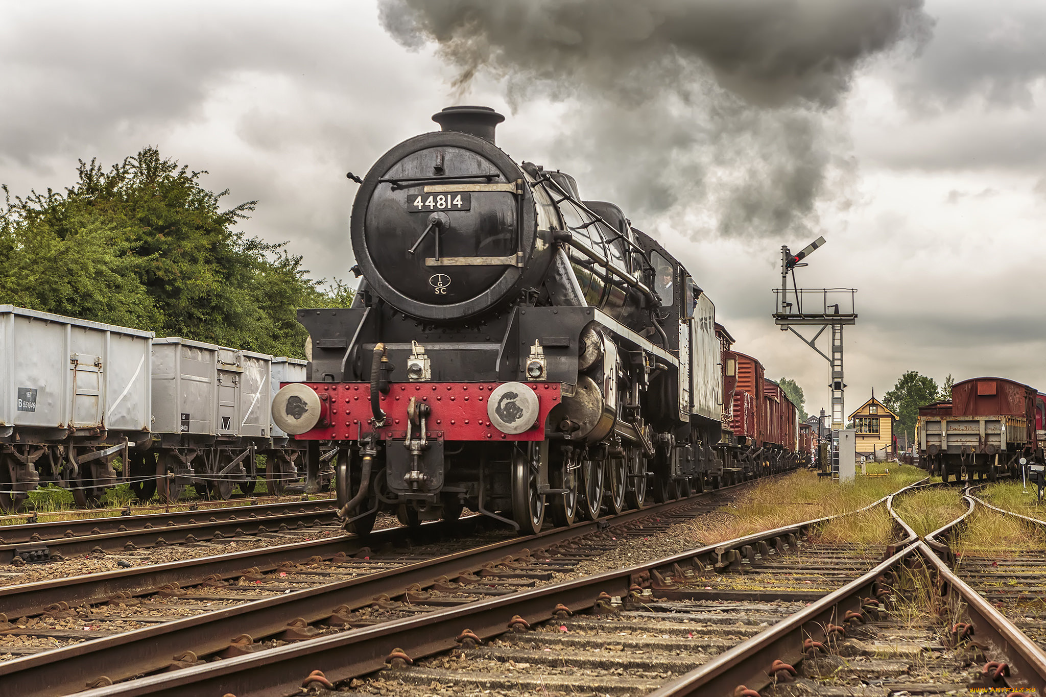 техника, паровозы, паровоз, рельсы, железная, дорога