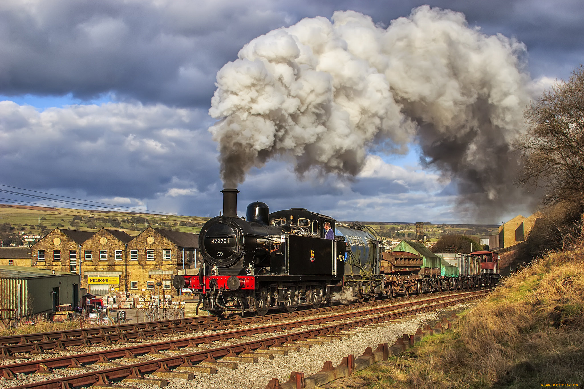 техника, паровозы, паровоз, рельсы, дорога, железная