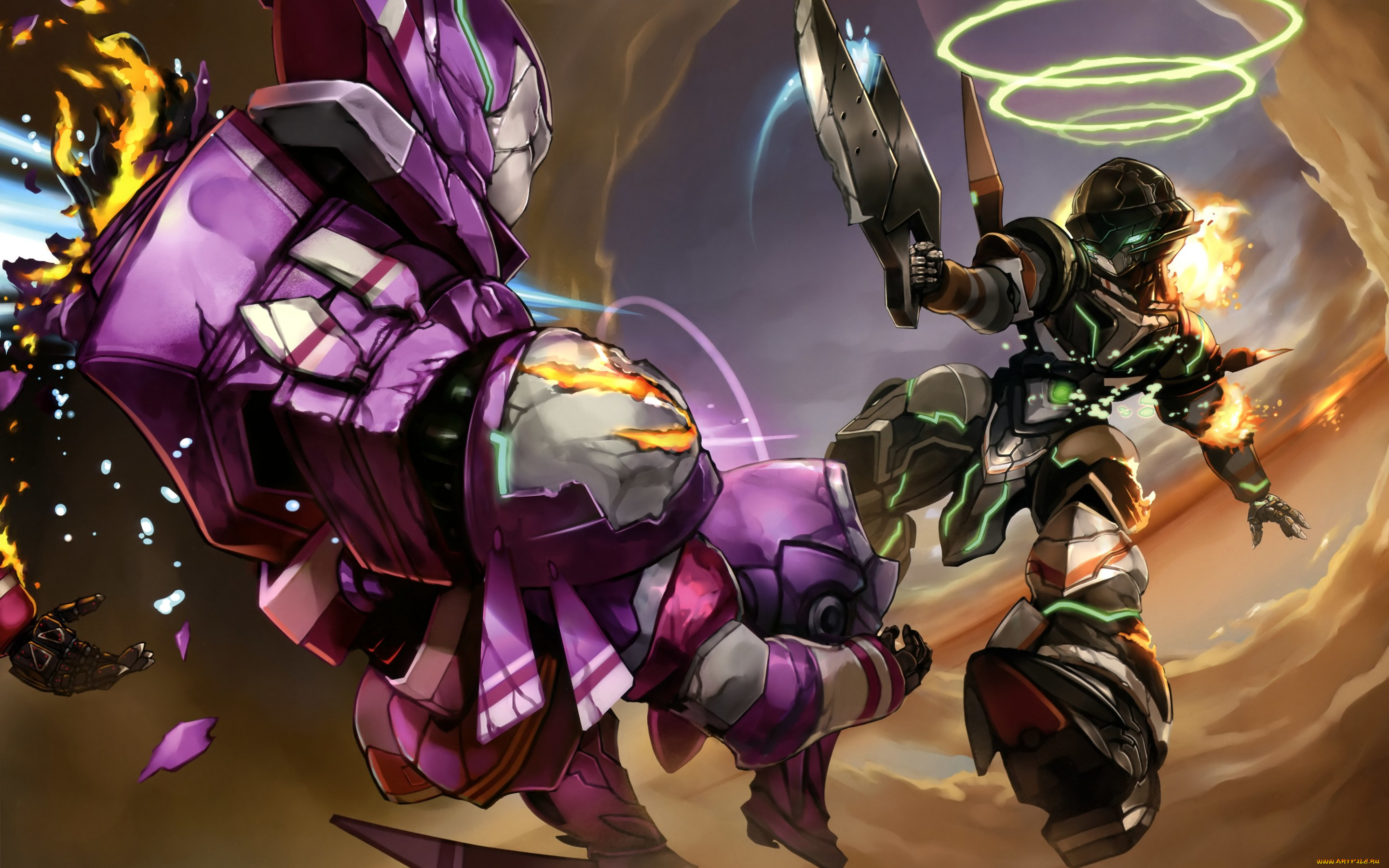 аниме, suisei, no, gargantia, suisei, no, gargantia, гаргантия, mech, chamber, striker, art, роботы, схватка