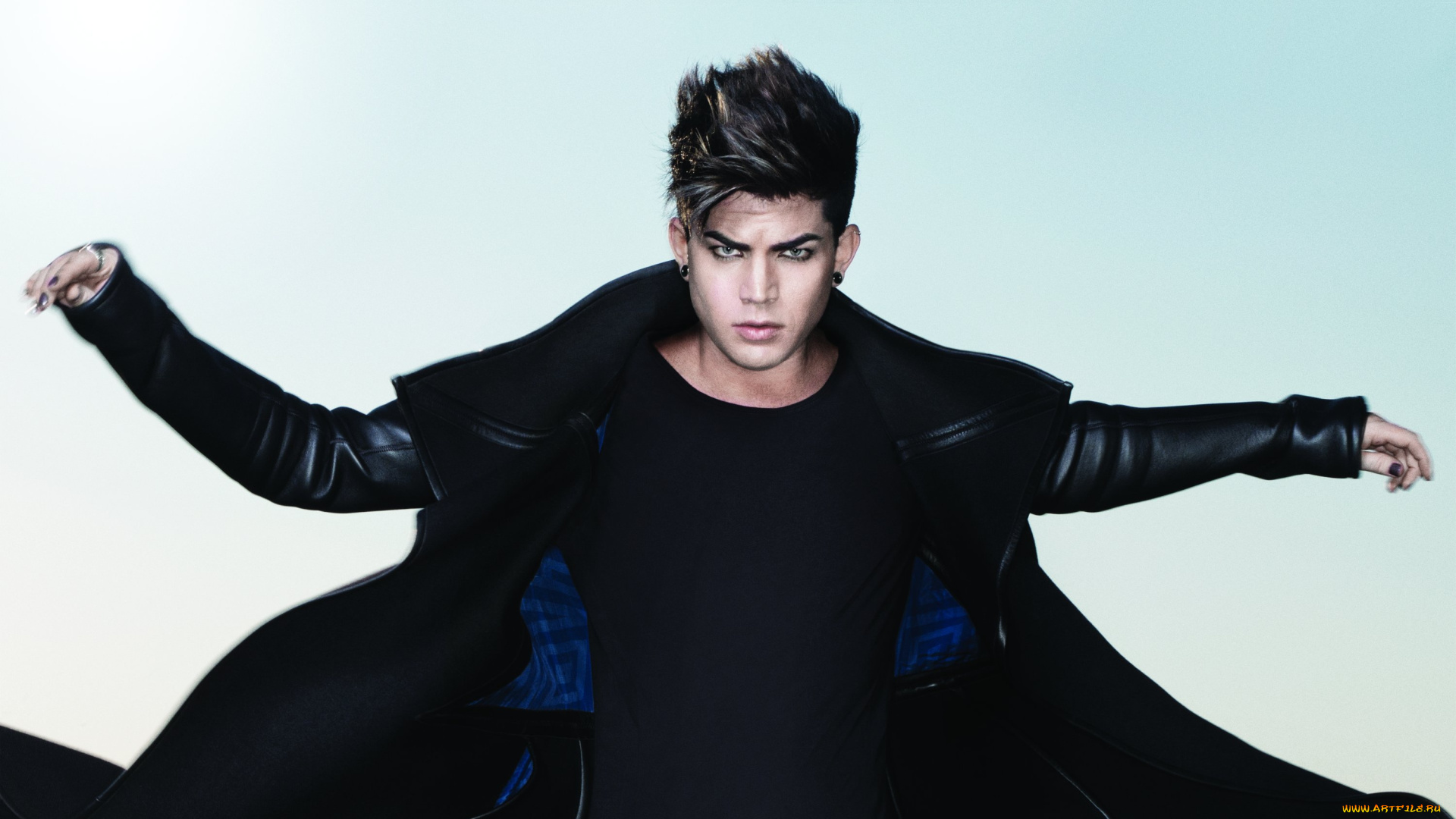 музыка, adam, lambert, белый, стиль, черный, adam, lambert