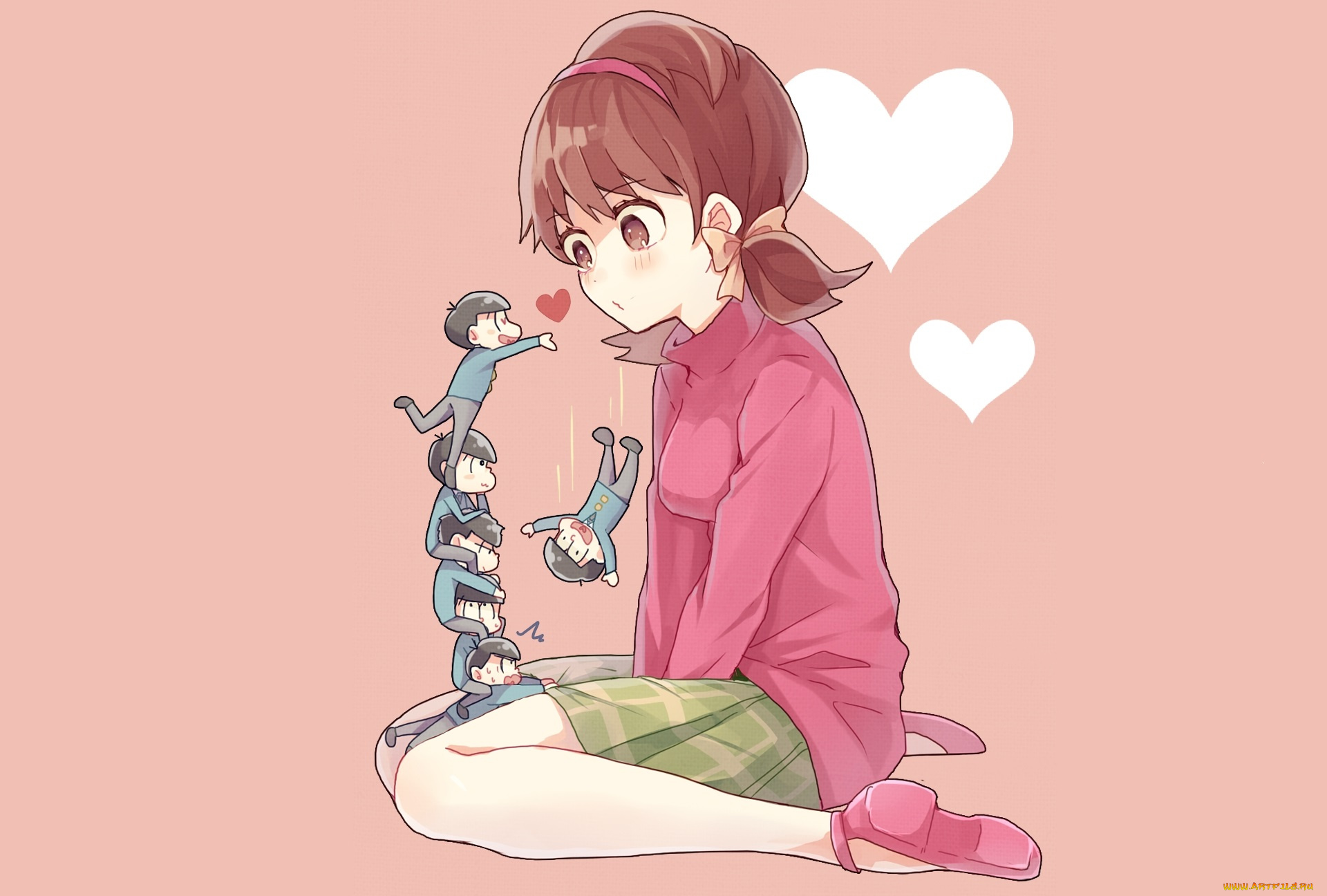 аниме, osomatsu-san, девушка