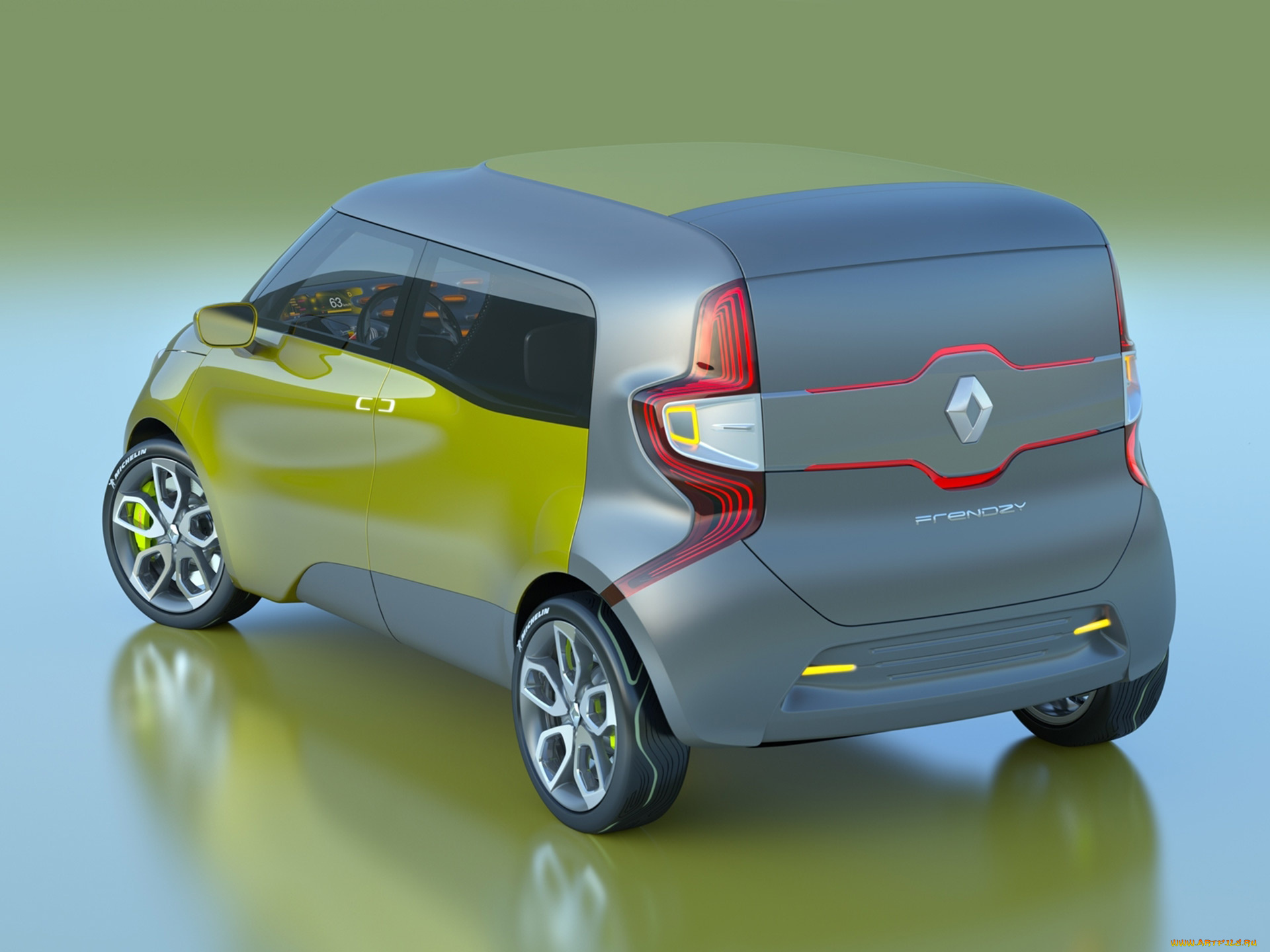 renault, frendzy, concept, 2011, автомобили, 3д, frendzy, renault, 2011, concept