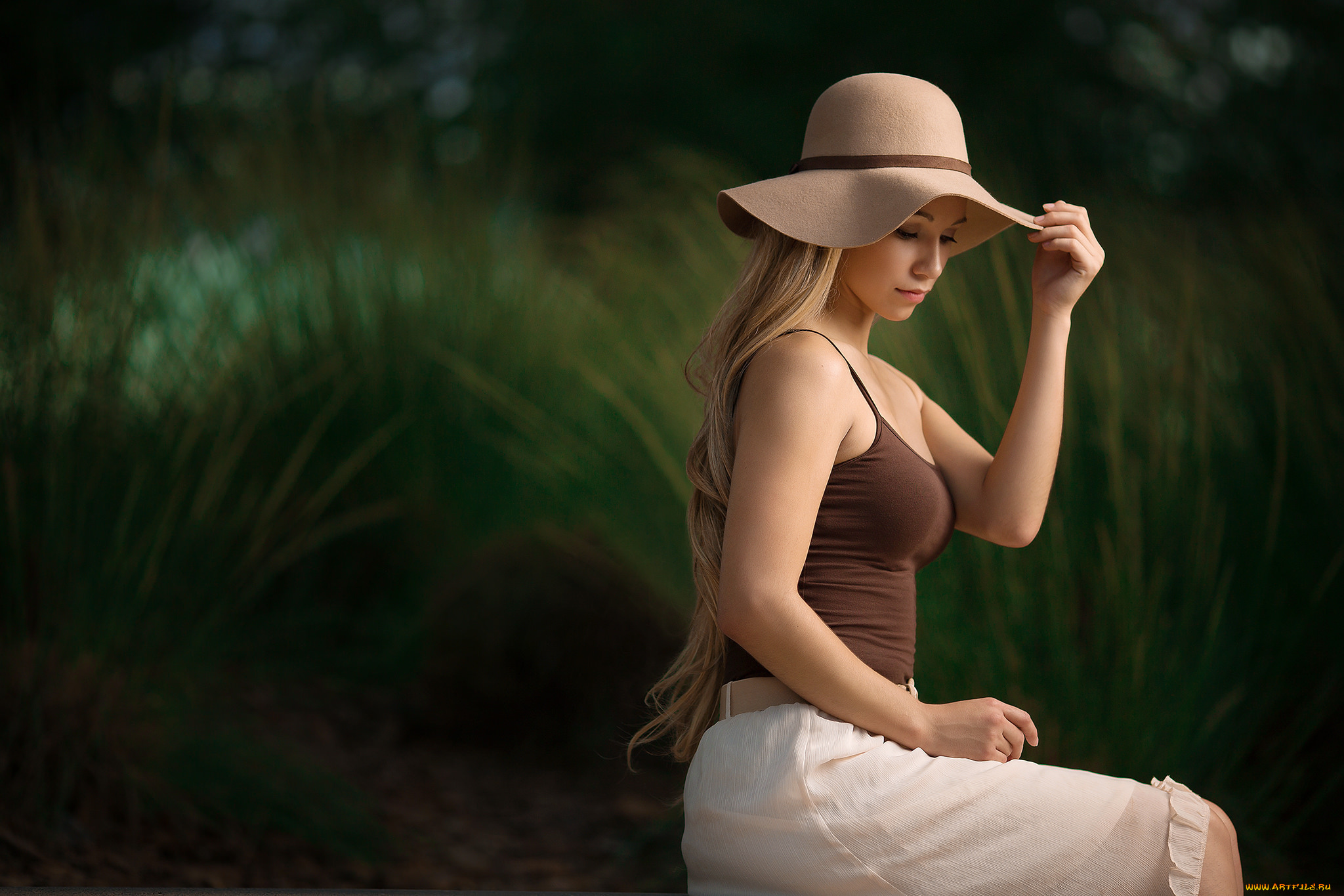 девушки, -unsort, , блондинки, лицо, взгляд