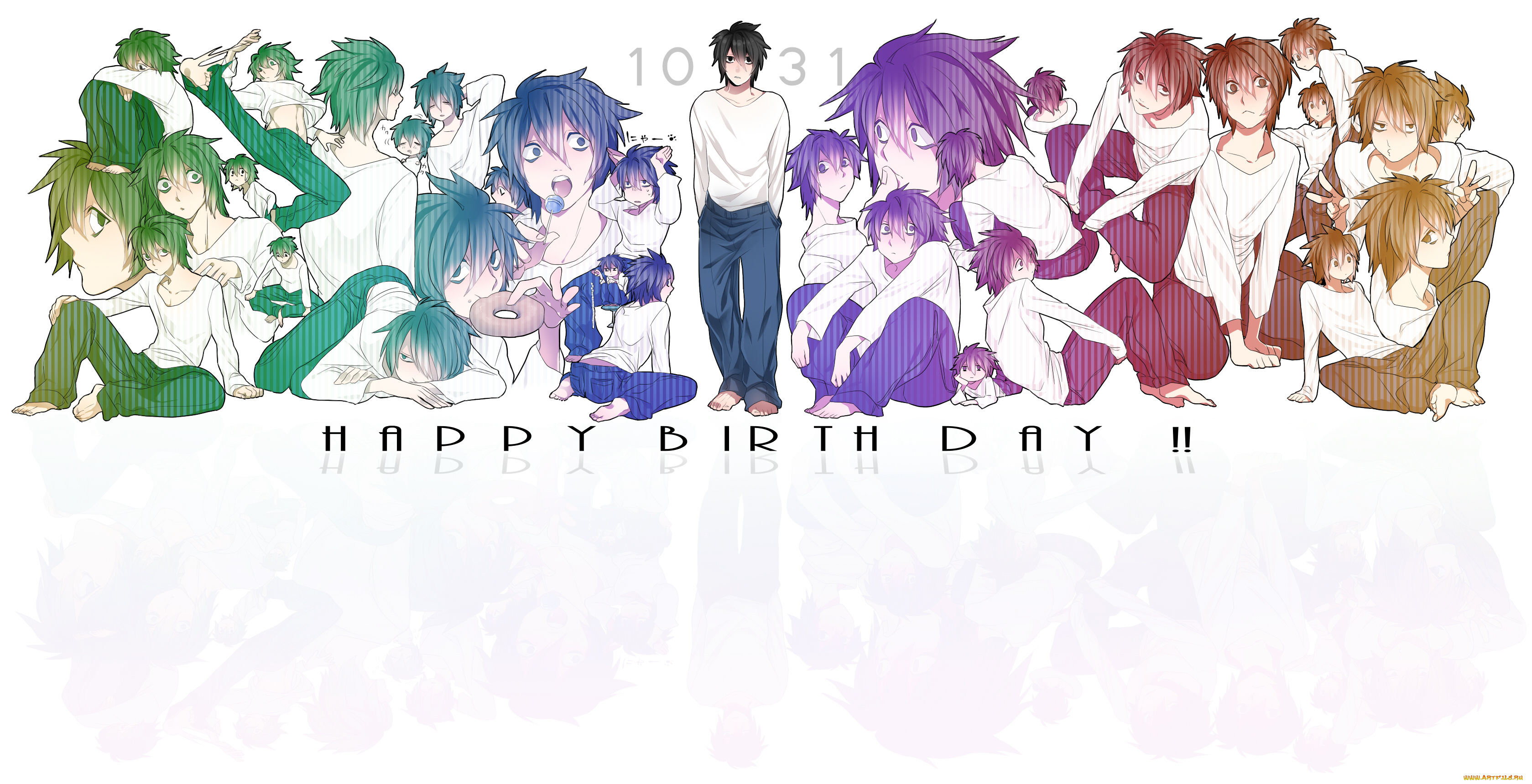 аниме, death, note, l-lawliet